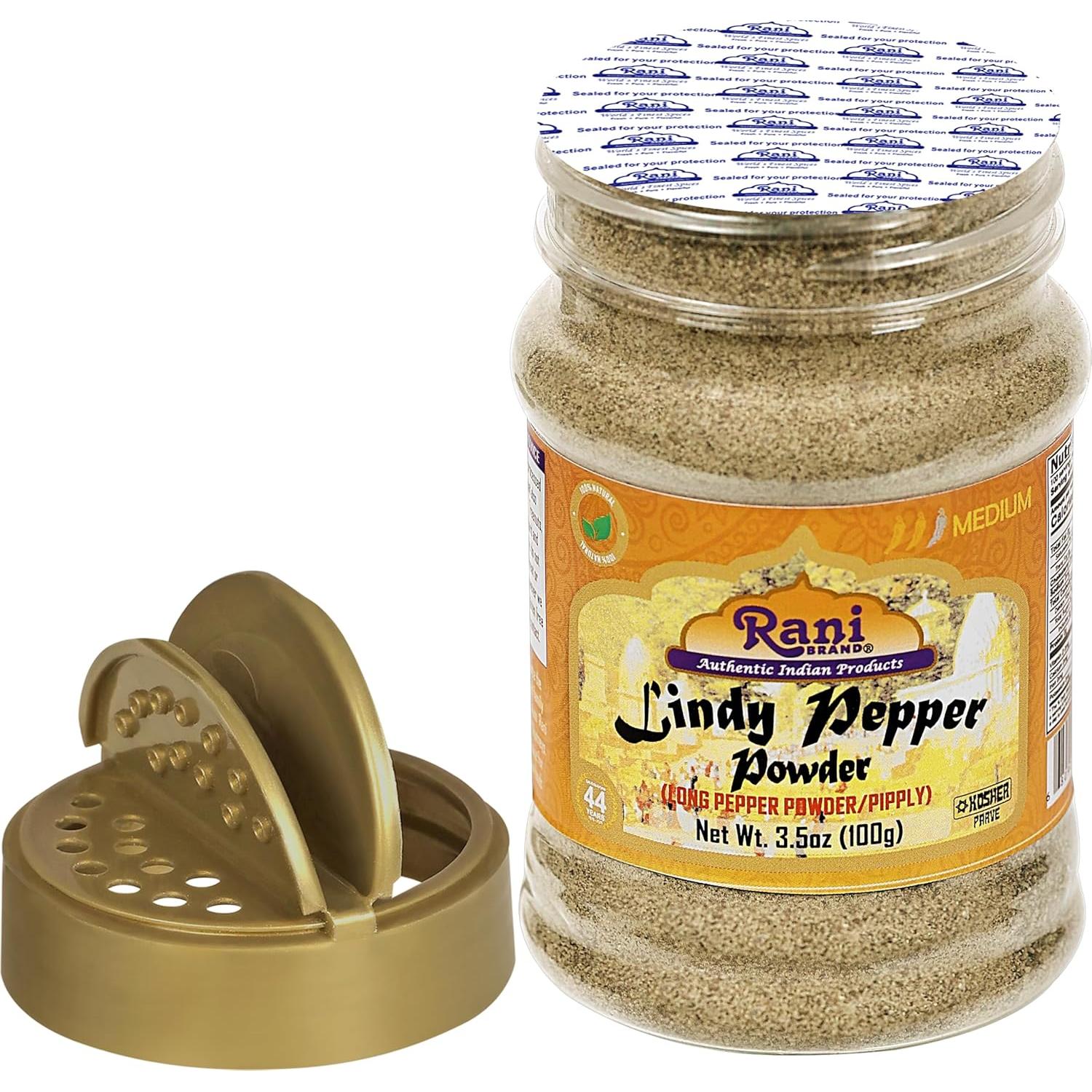 Pimienta Larga en Polvo Rani Lindy 100g - Natural y Vegano