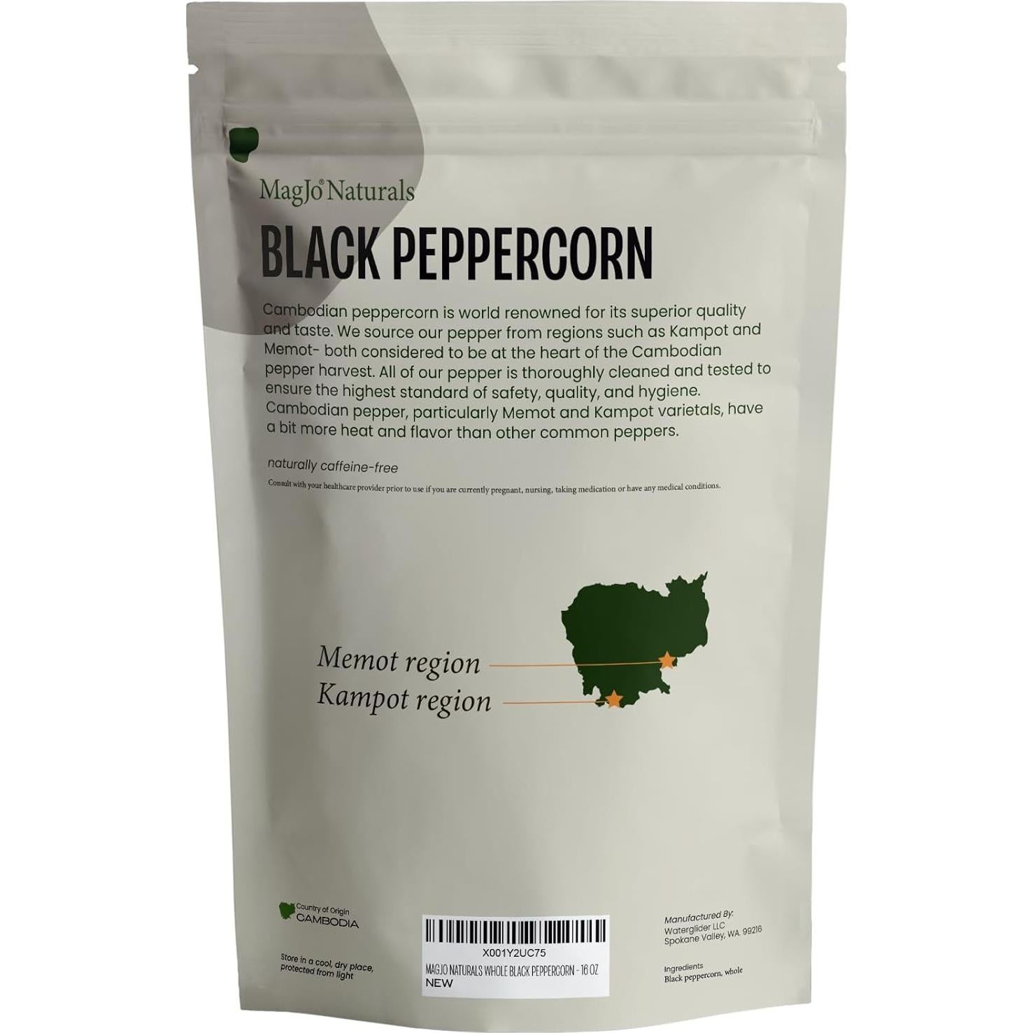 Pimienta Negra Entera MagJo 453g de Camboya