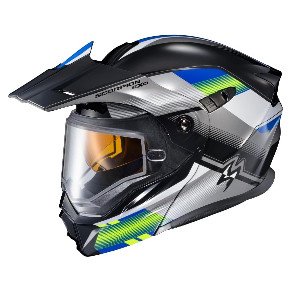 Casco Modular ScorpionEXO EXO-AT950 3XL Azul/Hiviz