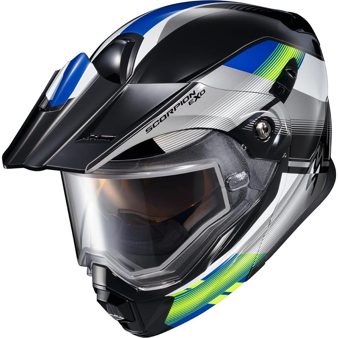 Casco Modular ScorpionEXO EXO-AT950 3XL Azul/Hiviz