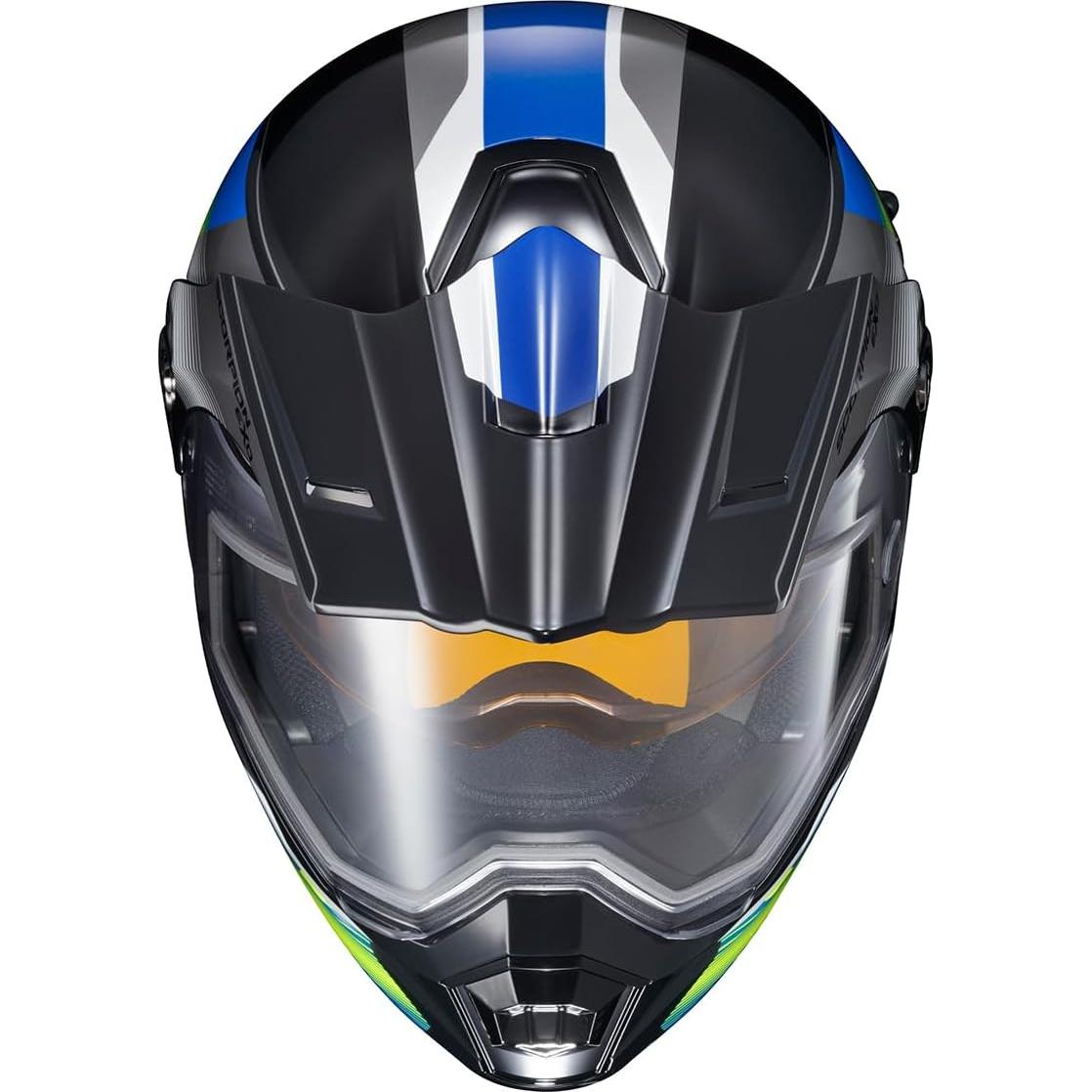 Casco Modular ScorpionEXO EXO-AT950 3XL Azul/Hiviz