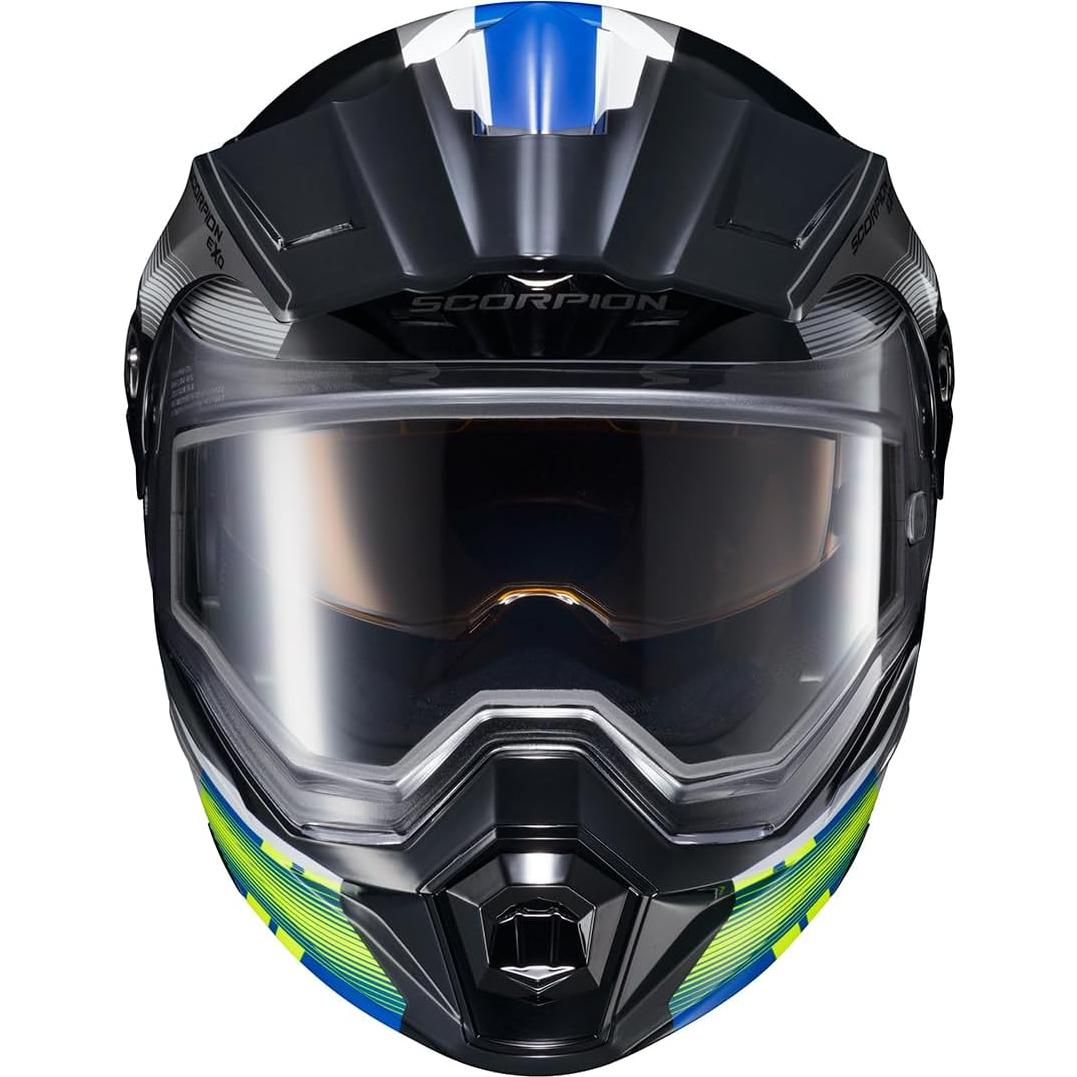 Casco Modular ScorpionEXO EXO-AT950 3XL Azul/Hiviz