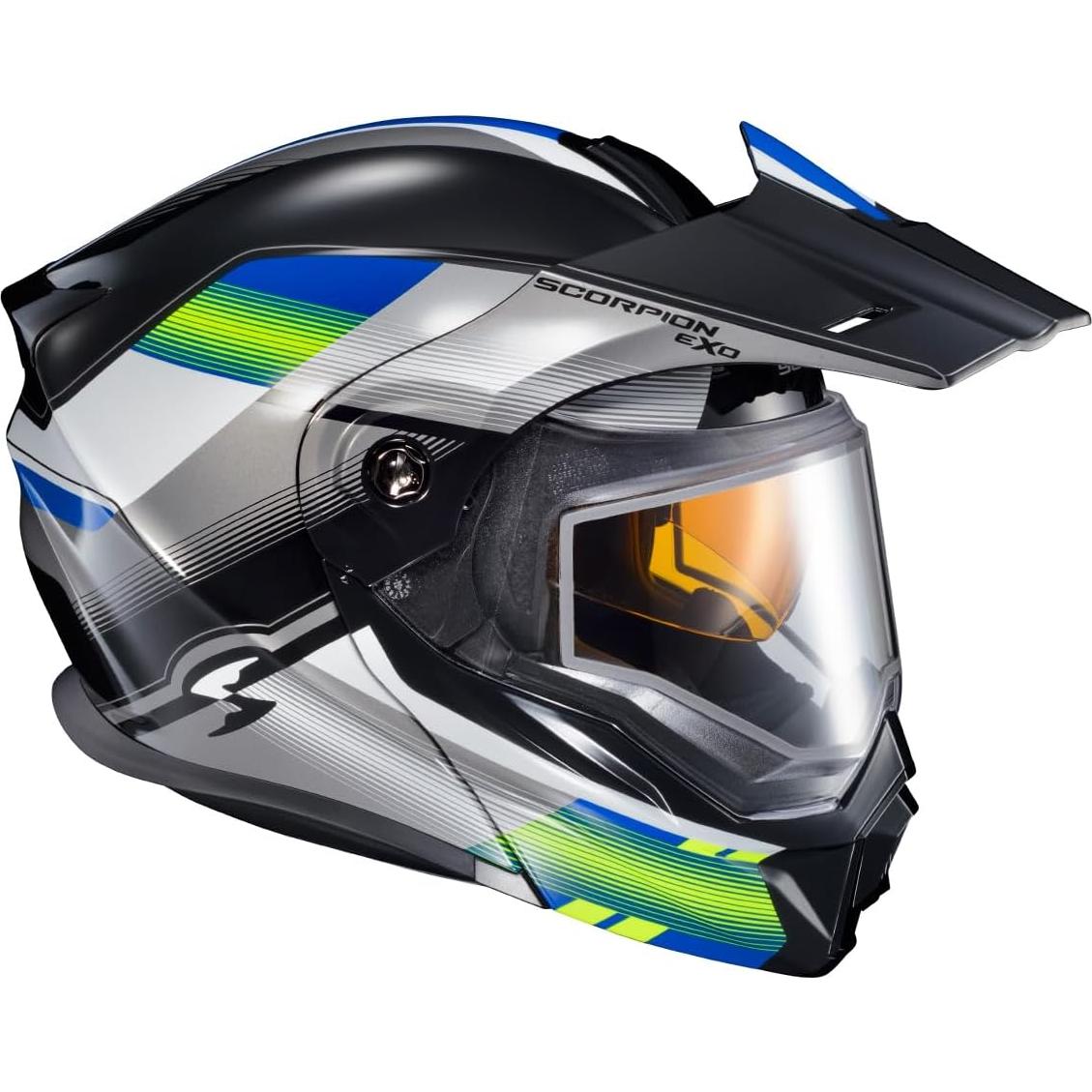 Casco Modular ScorpionEXO EXO-AT950 3XL Azul/Hiviz