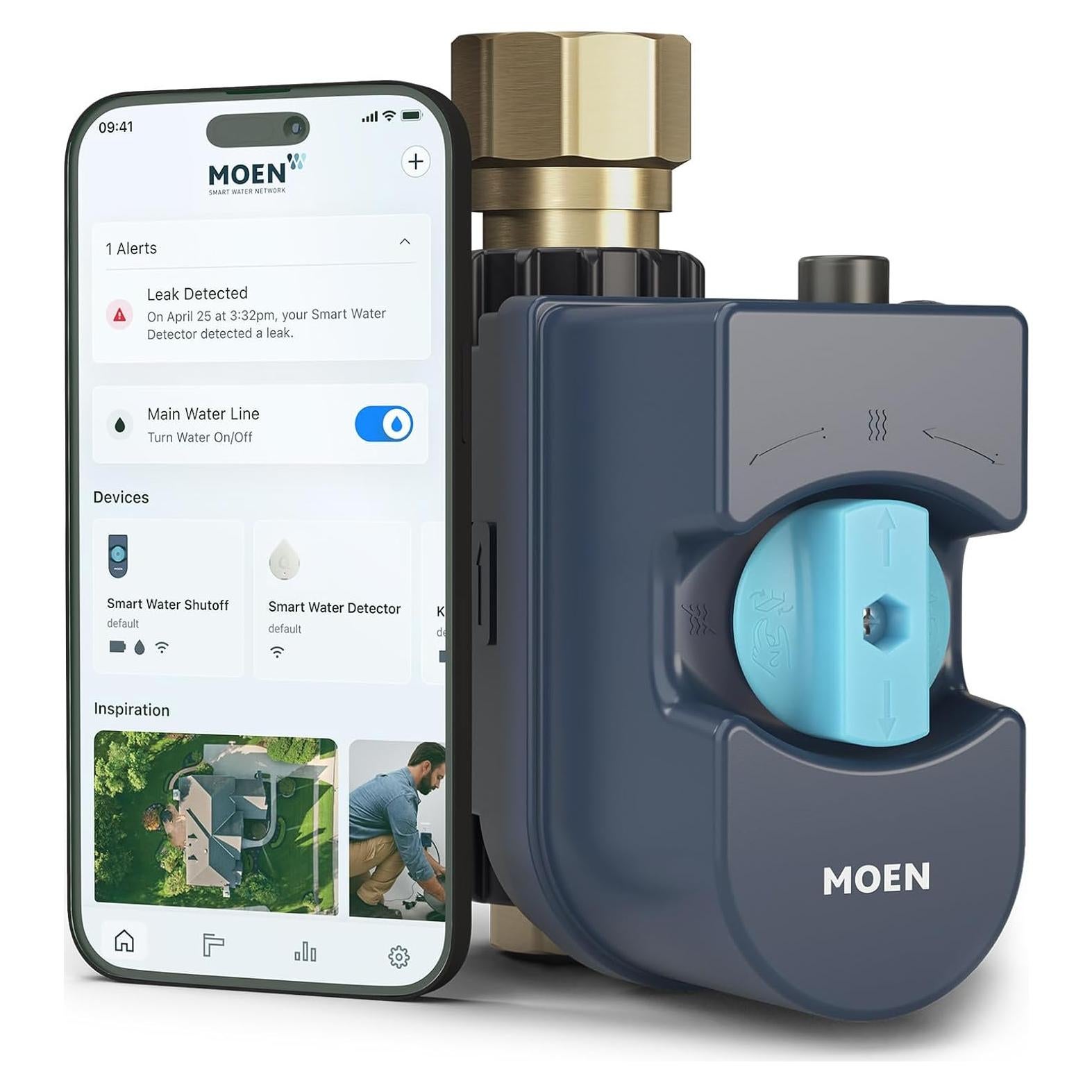 Monitor de Agua Inteligente Moen 900-006 para Tuberías 2.54 cm