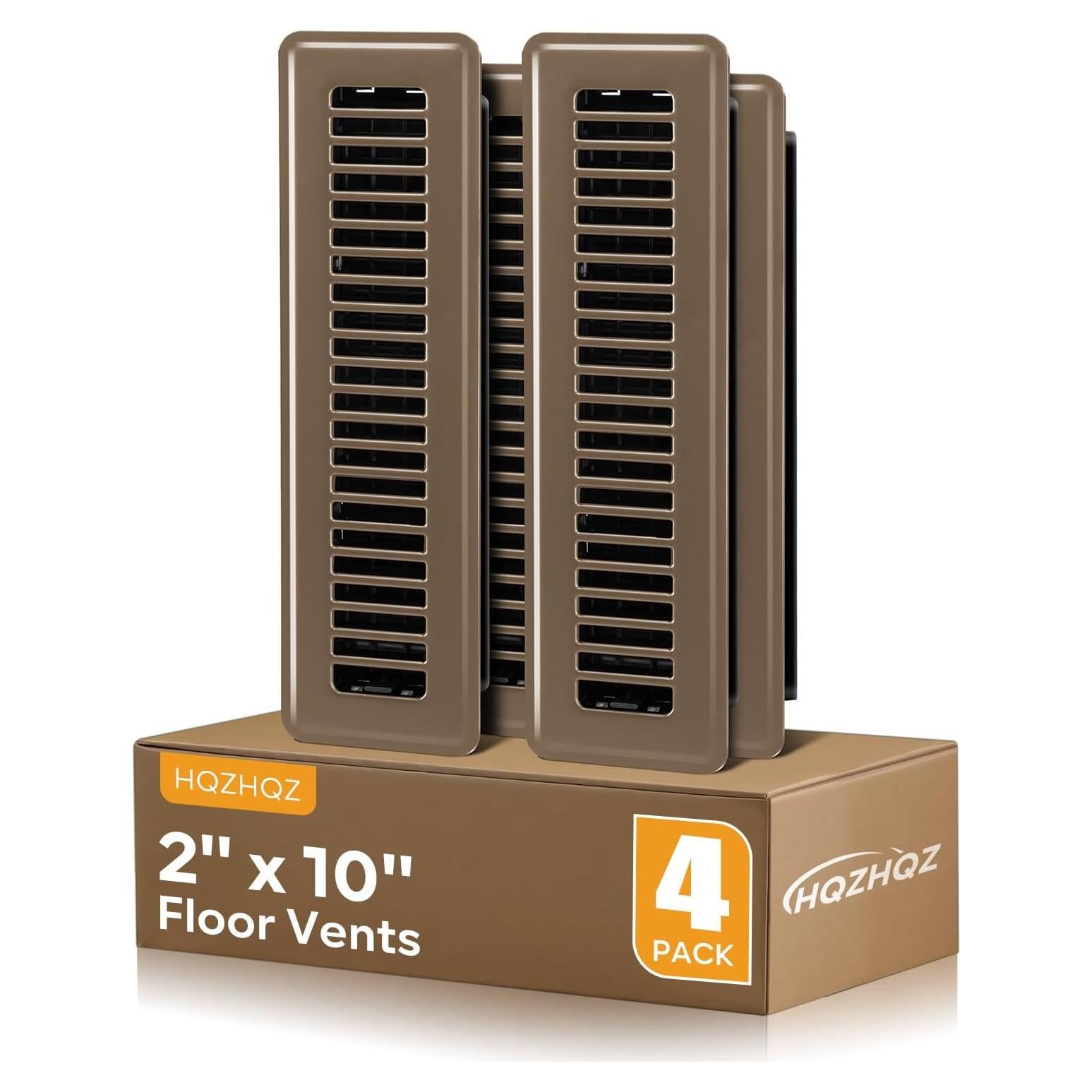 Registro de Piso 5.08x25.4 cm Marrón Acero 4 Piezas Accord