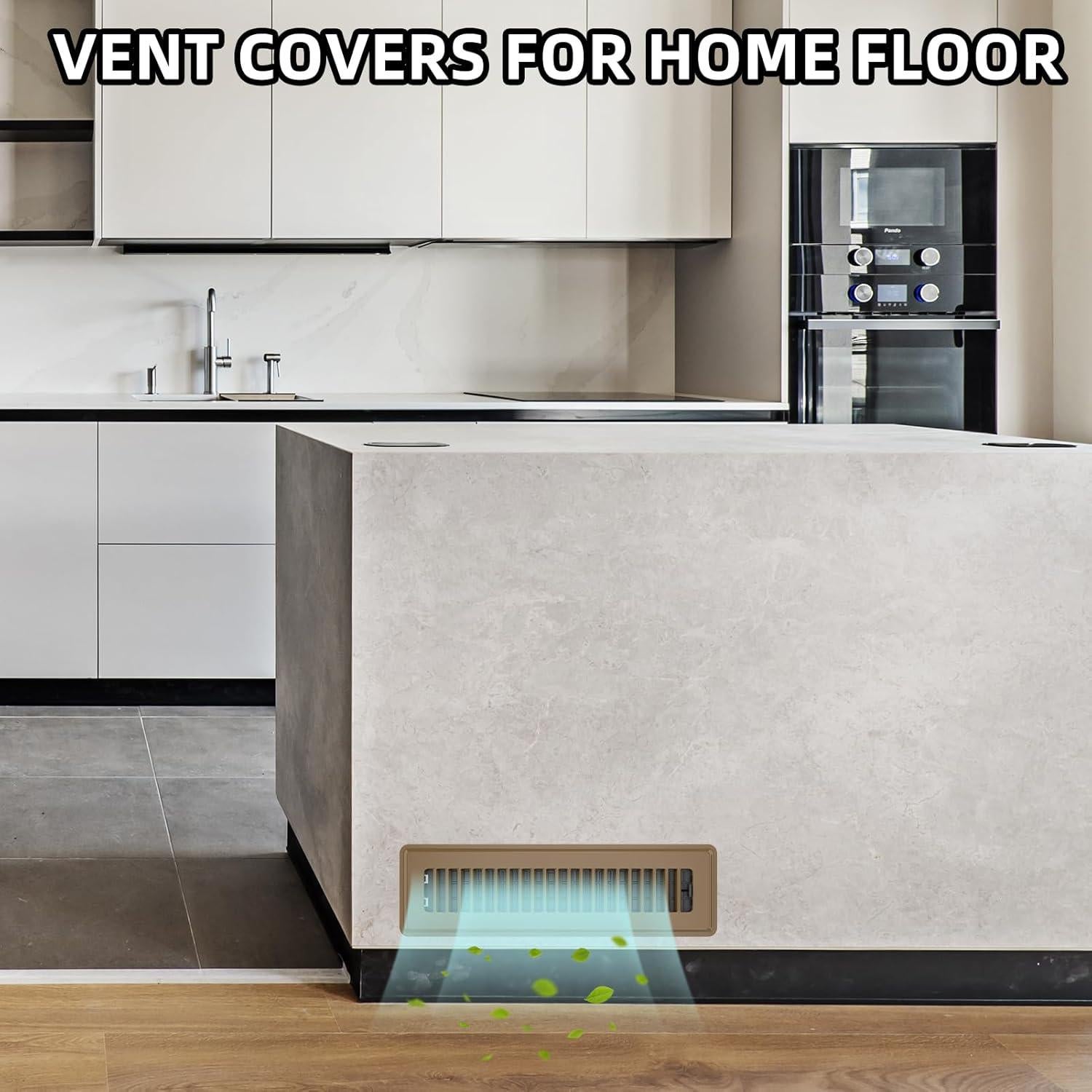 Registro de Piso 5.08x25.4 cm Marrón Acero 4 Piezas Accord