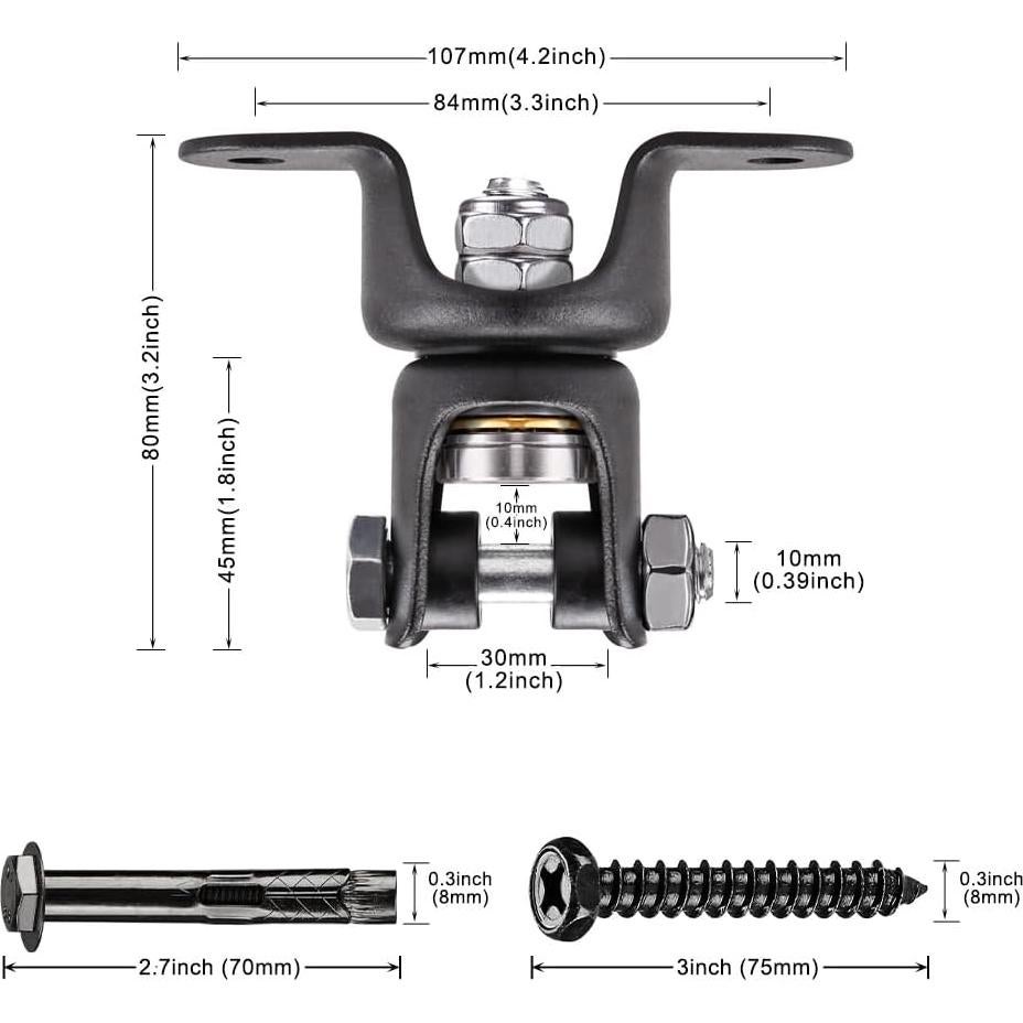 Soporte de Techo para Bolsa de Boxeo BeneLabel 800 LB