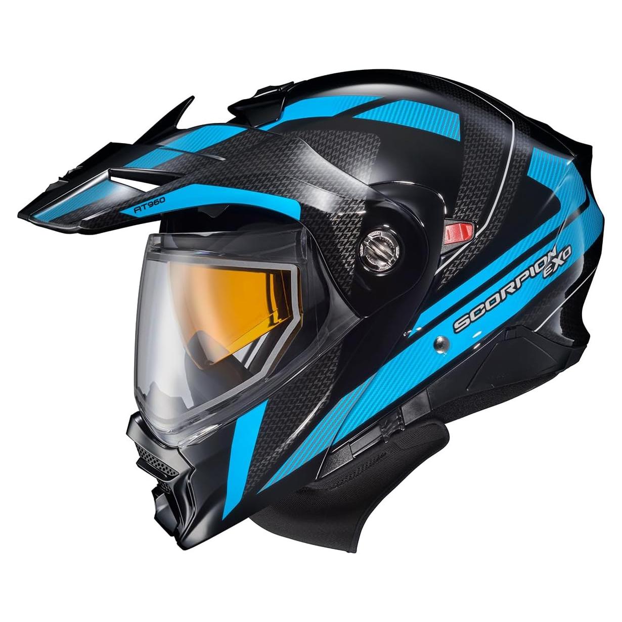 Casco Modular ScorpionEXO AT960 Aventura Frío Azul XL