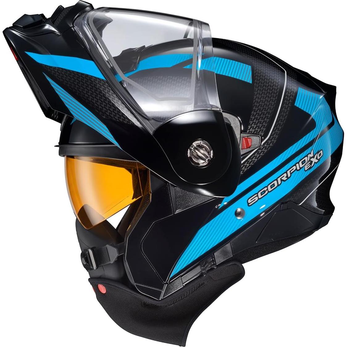 Casco Modular ScorpionEXO AT960 Aventura Frío Azul XL