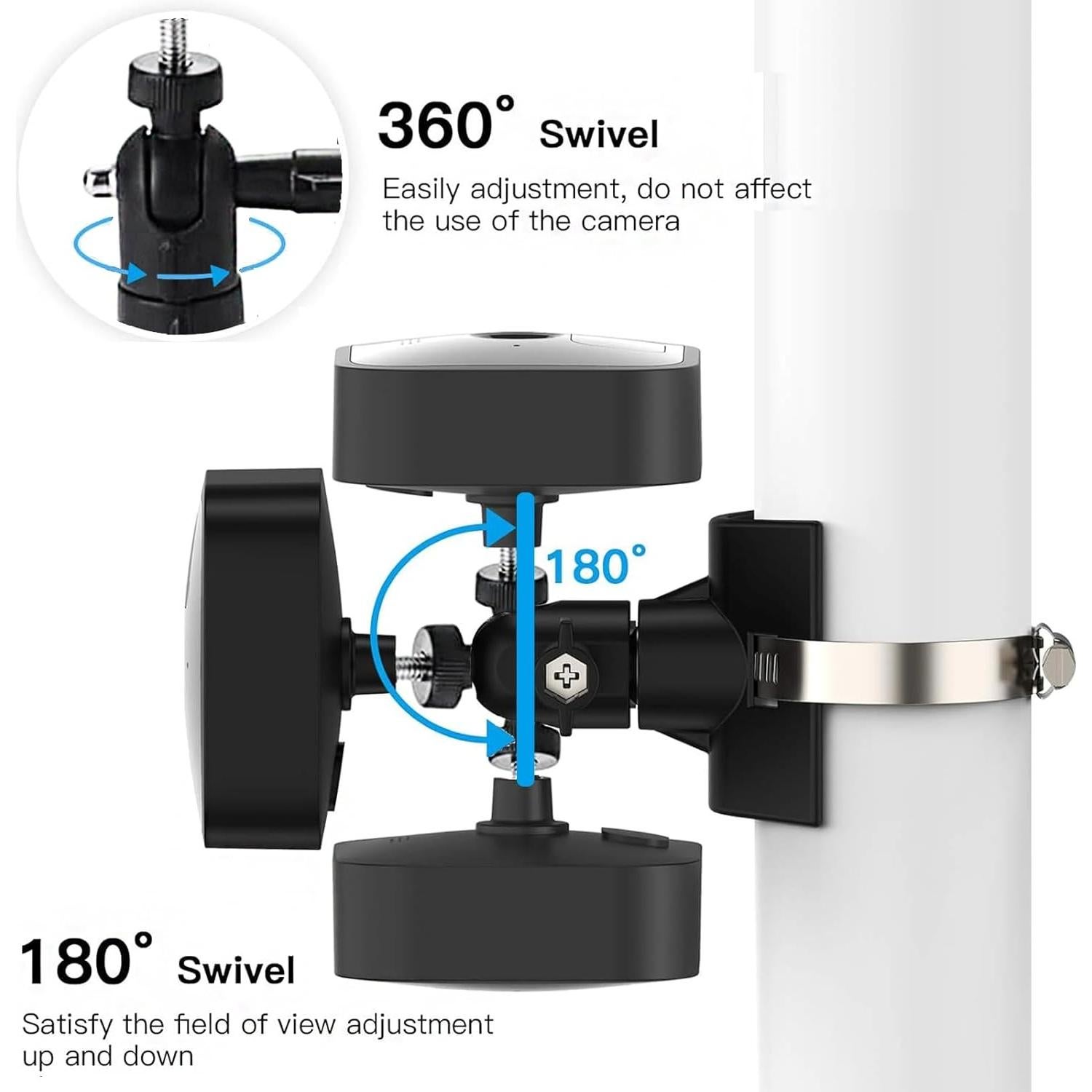 Soporte de Montaje en Poste para Cámara Blink - 360° Ajustable