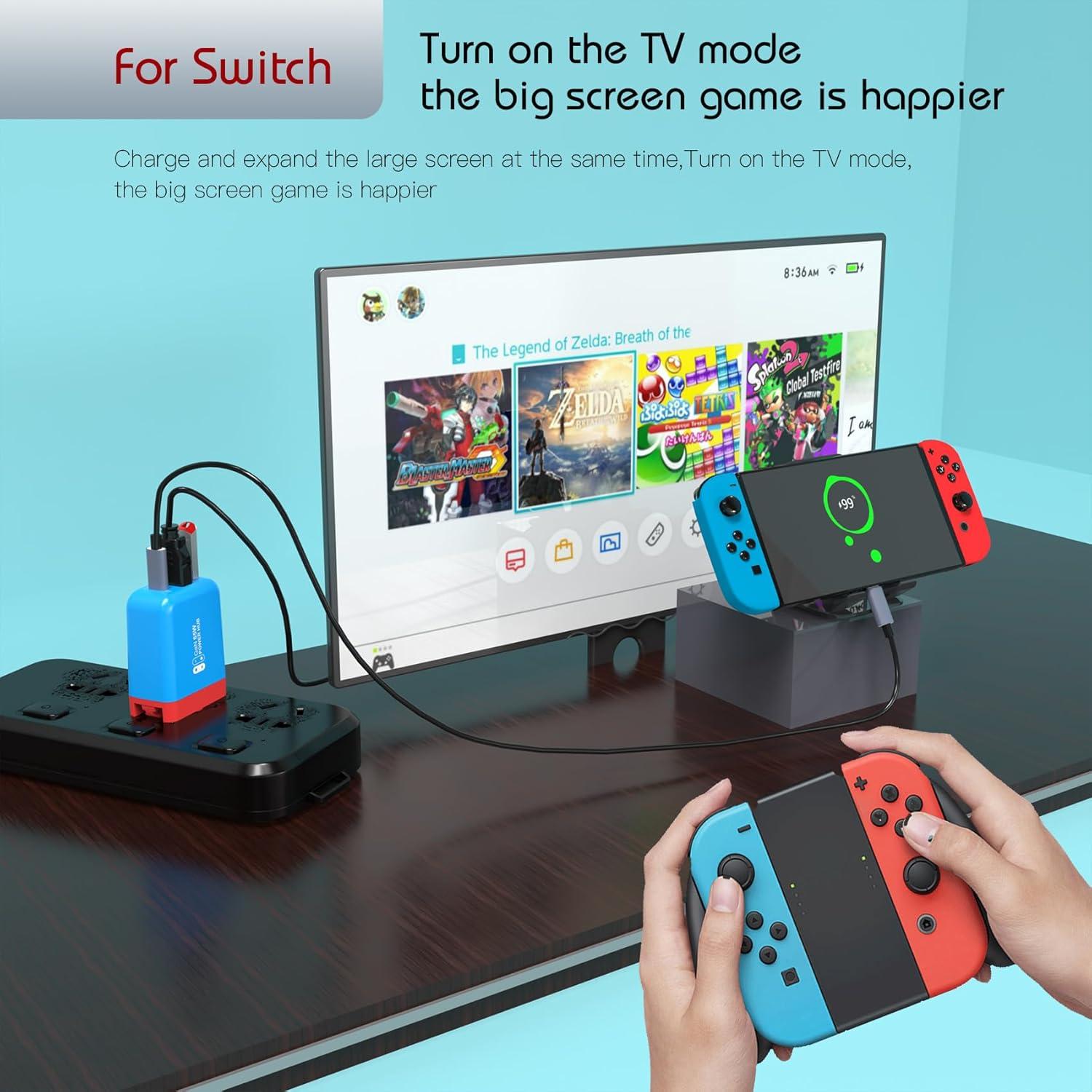 Estación de Acoplamiento Portátil Techigher 65W HDMI 4K USB-C