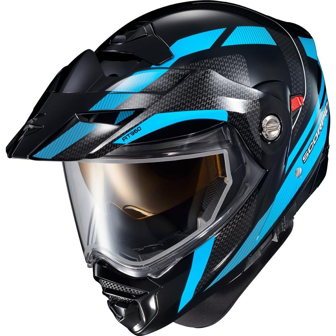 Casco Modular ScorpionEXO AT960 Climas Fríos Mediano Azul