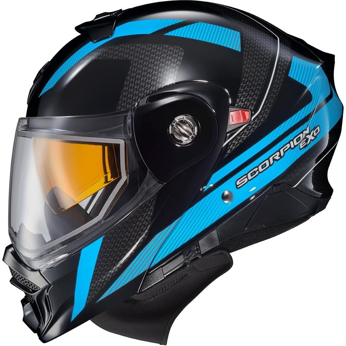 Casco Modular ScorpionEXO AT960 Climas Fríos Mediano Azul