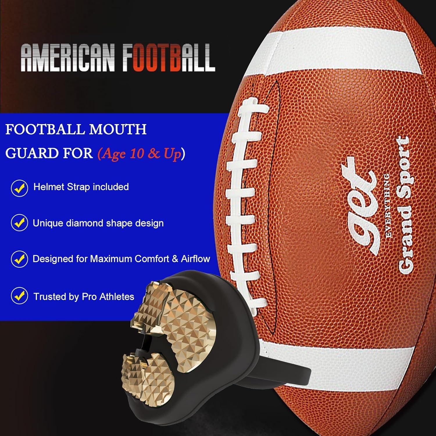 Protector Bucal de Fútbol LeCool LCX - Diseño Cromado 3D