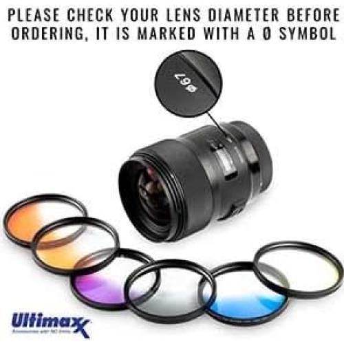 Kit de Filtros de Lente Ultimaxx 52MM - 6 Graduales + UV CPL Macro
