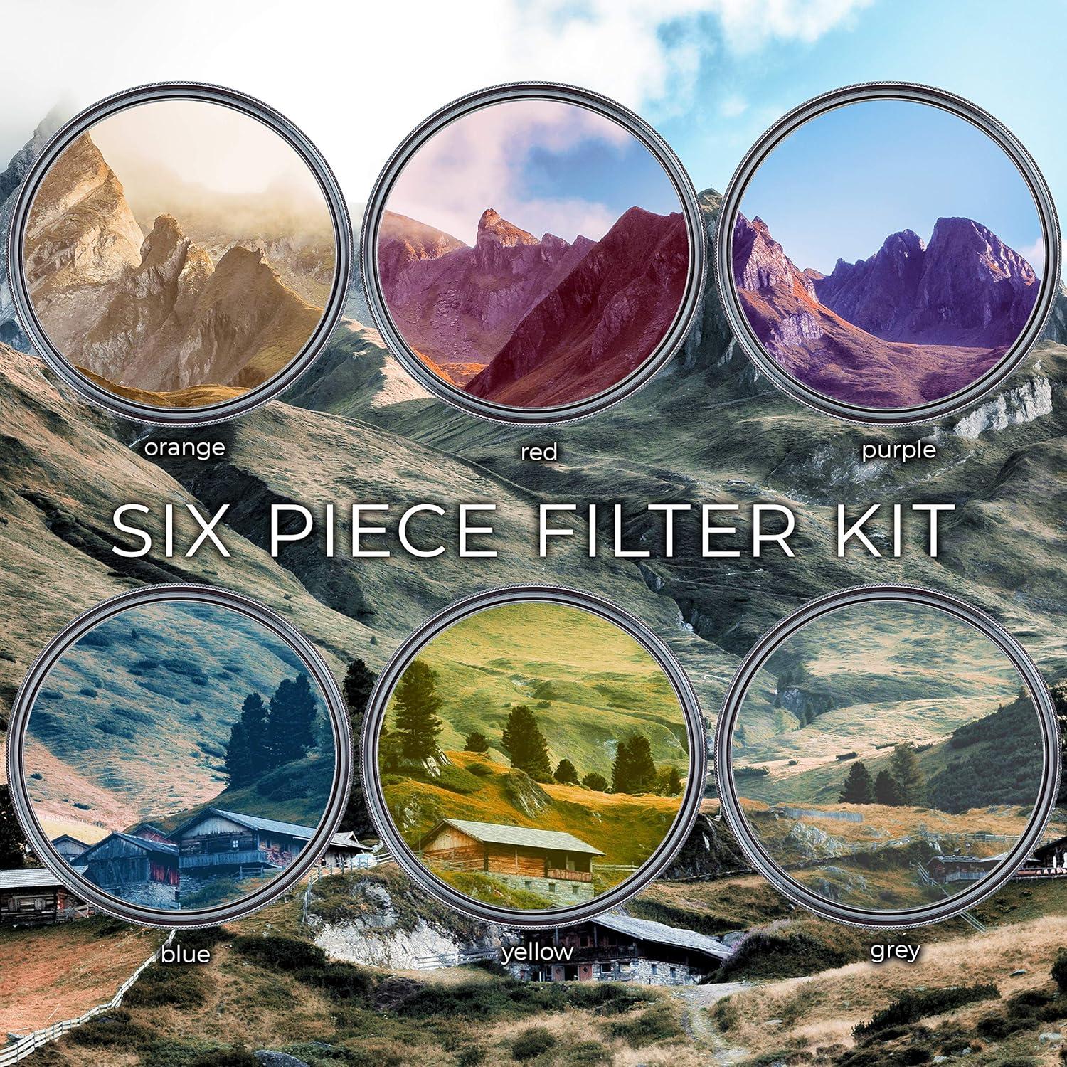 Kit de Filtros de Lente Ultimaxx 52MM - 6 Graduales + UV CPL Macro