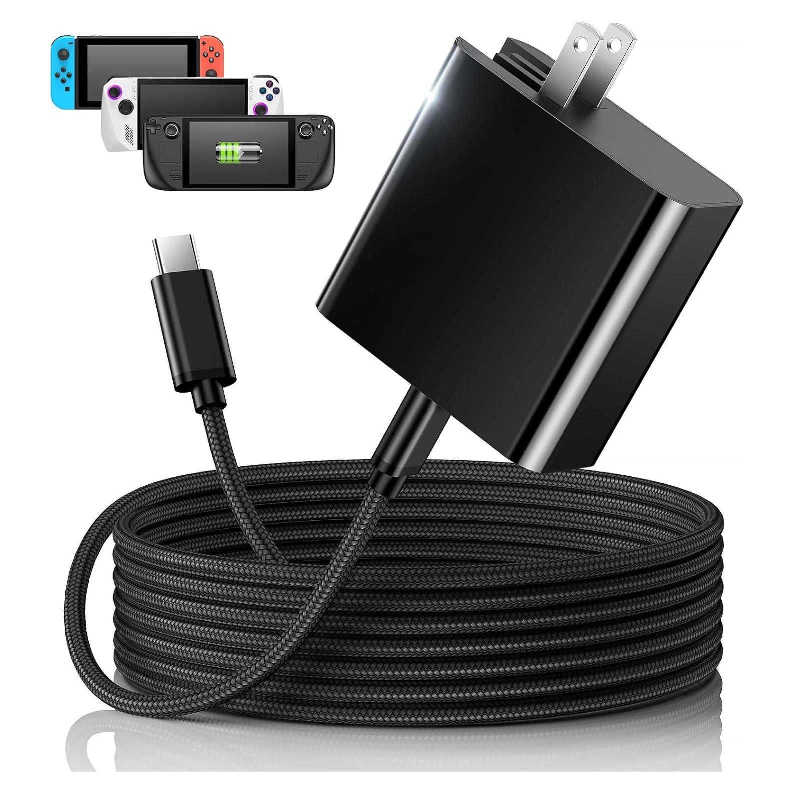 Cargador Rápido USB C 65W MEENEA con Cable 2m para Steam Deck