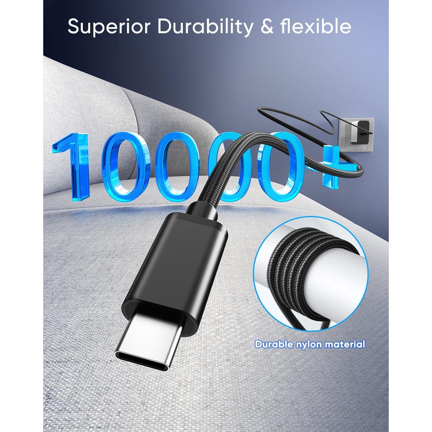 Cargador Rápido USB C 65W MEENEA con Cable 2m para Steam Deck