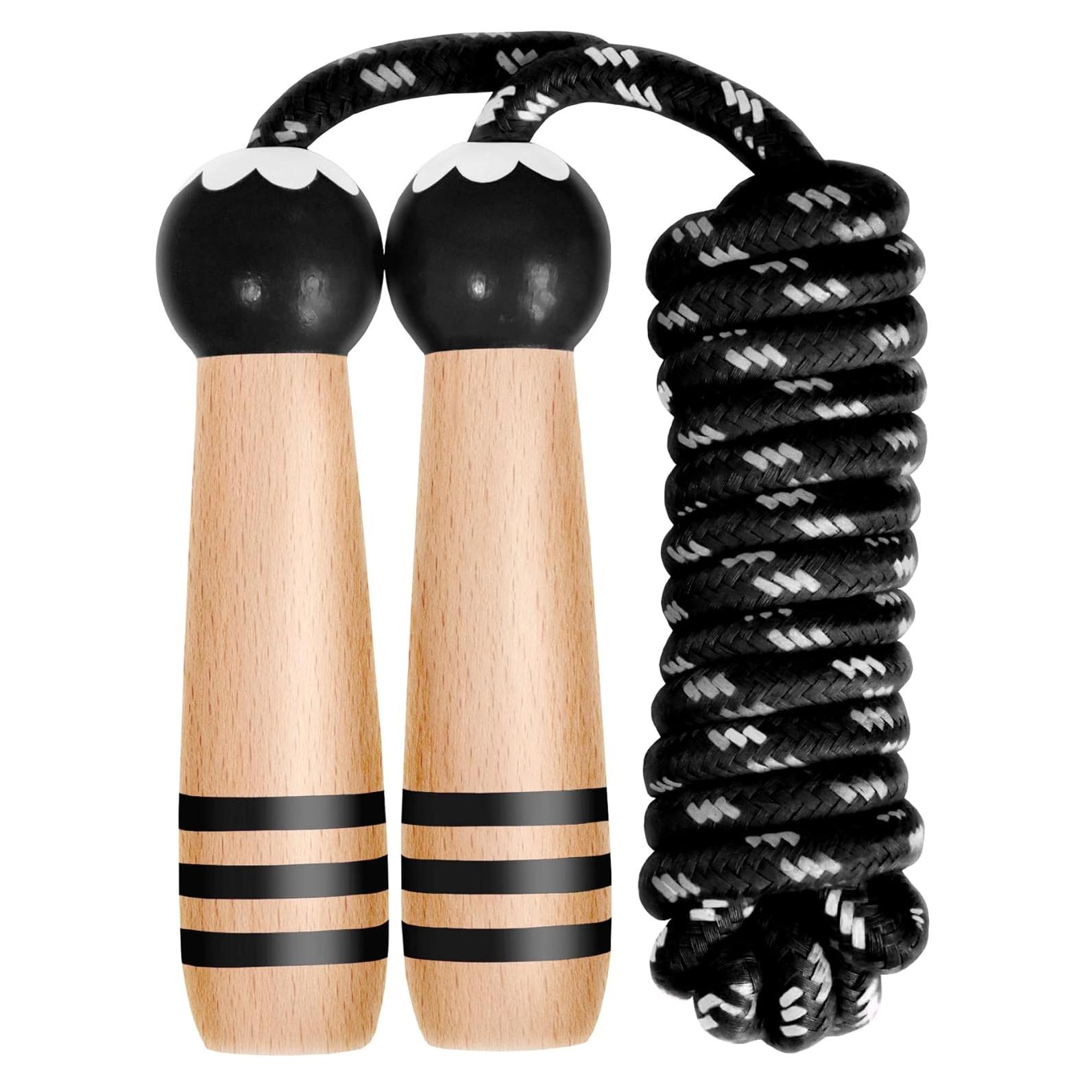 Cuerda de Saltar Ajustable Wal Base para Niños con Mango de Madera