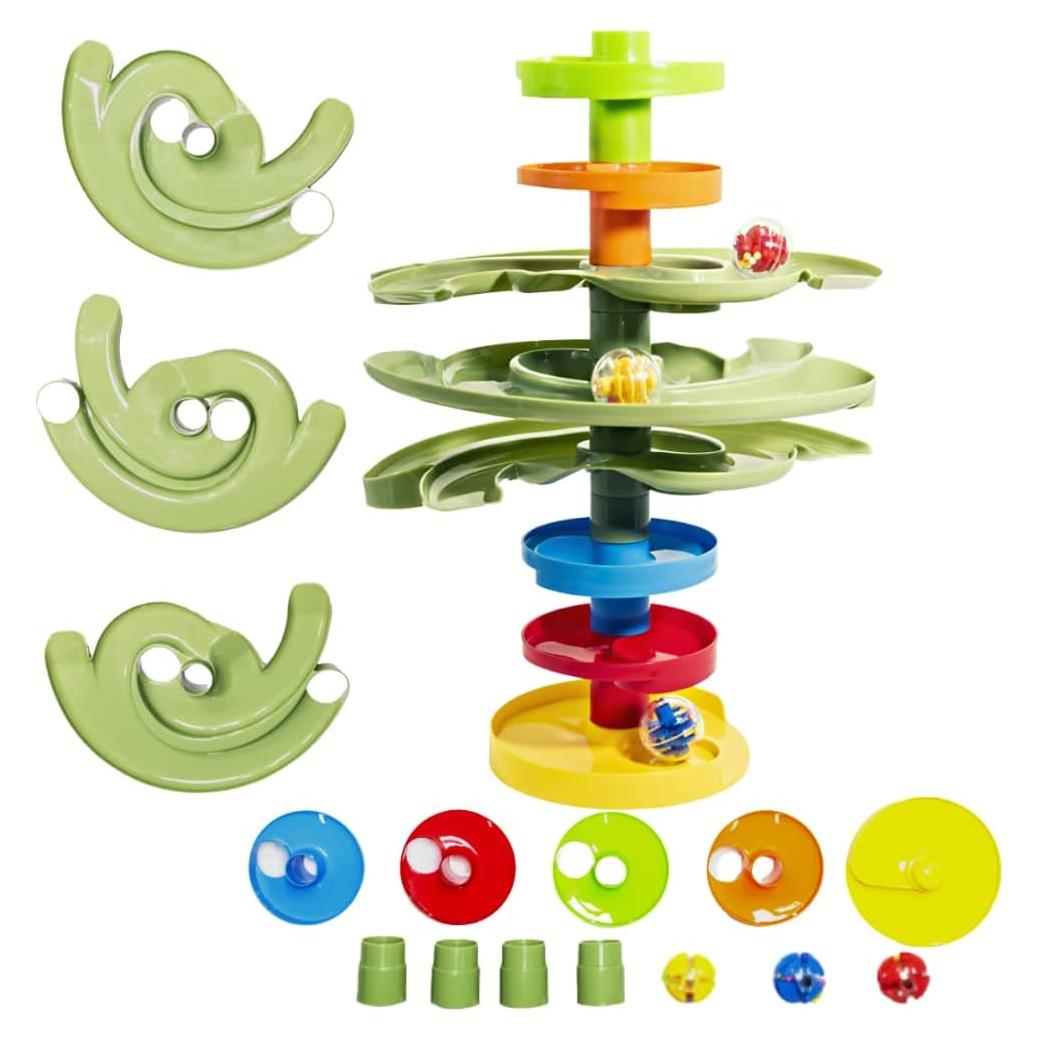 Torre de Caída de Pelotas Bidireccional WEofrecemosloqueQUIERES - Juego STEM 43x17x33cm