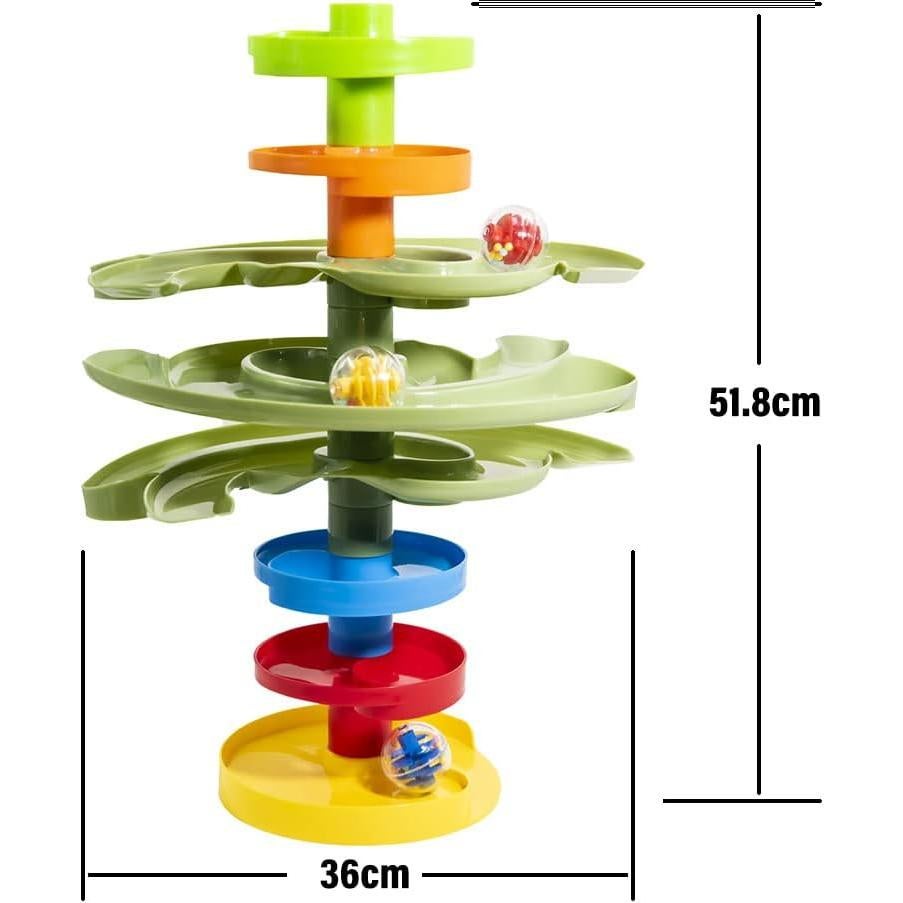 Torre de Caída de Pelotas Bidireccional WEofrecemosloqueQUIERES - Juego STEM 43x17x33cm