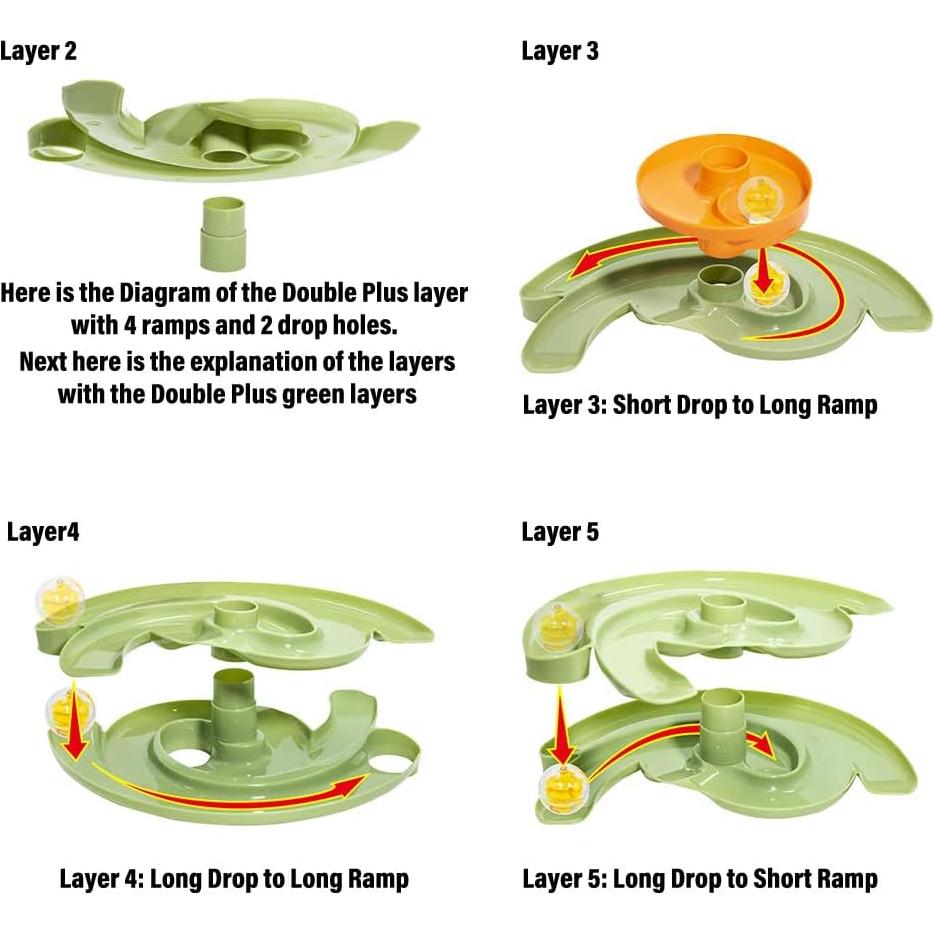 Torre de Caída de Pelotas Bidireccional WEofrecemosloqueQUIERES - Juego STEM 43x17x33cm