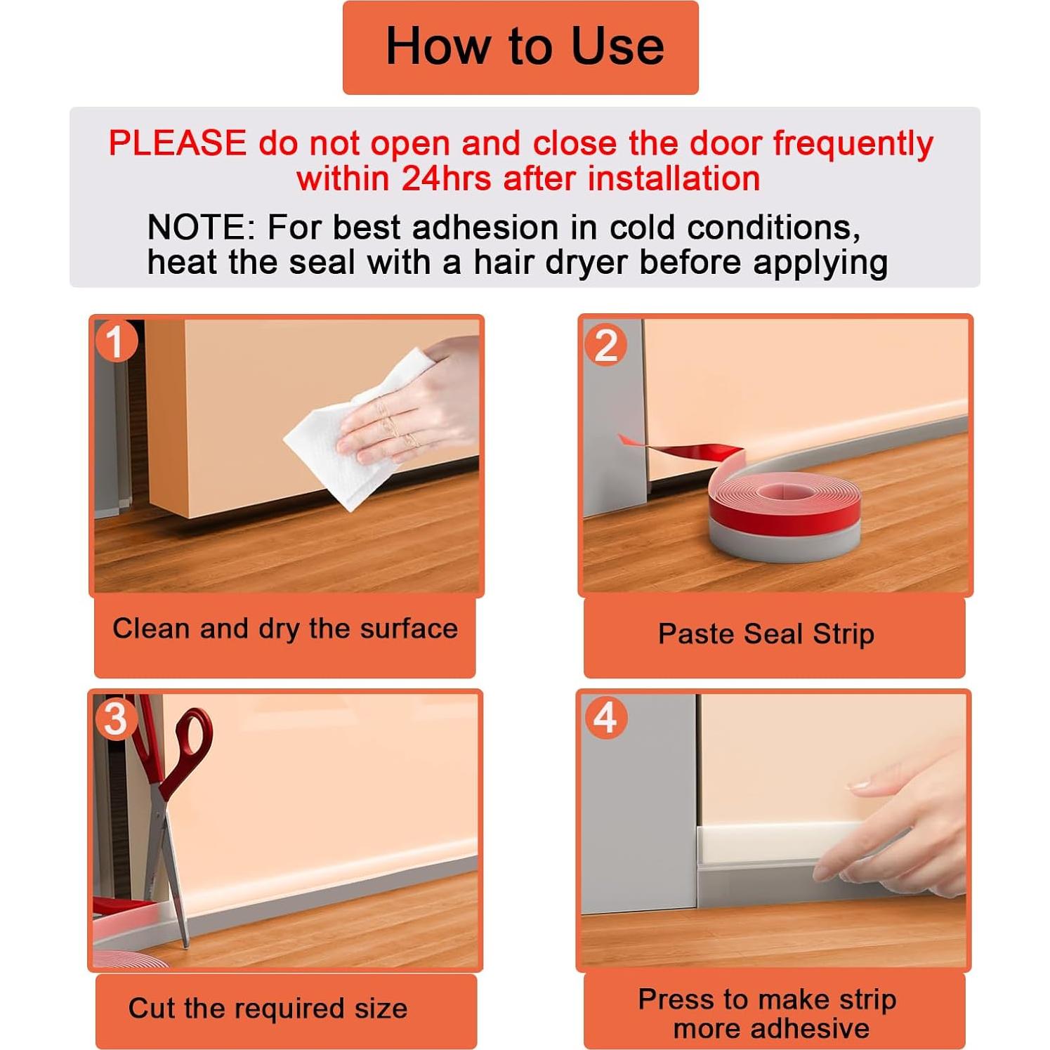 Burlete de Silicona LIDERI 10m x 25mm Transparente para Puertas