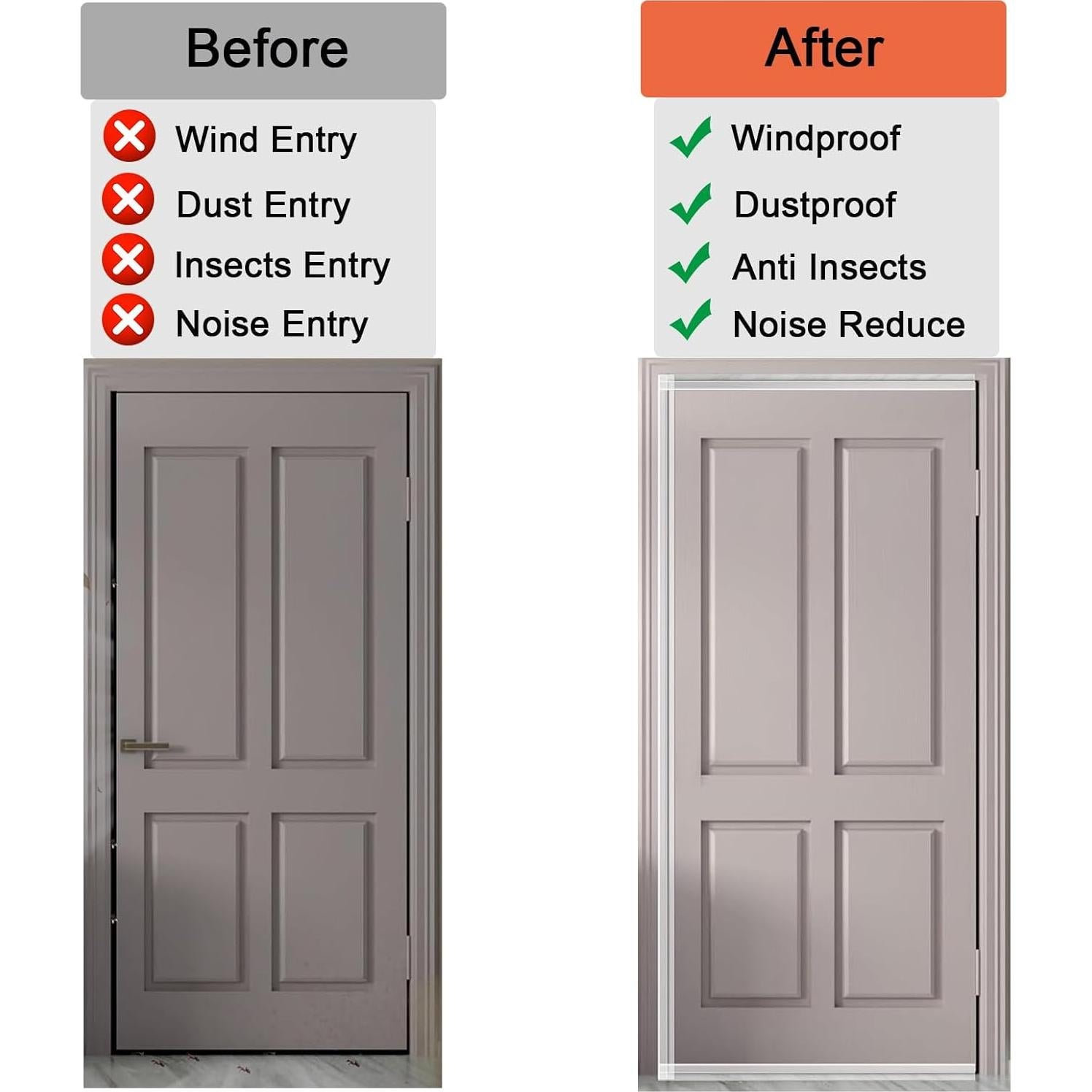 Burlete de Silicona LIDERI 10m x 25mm Transparente para Puertas