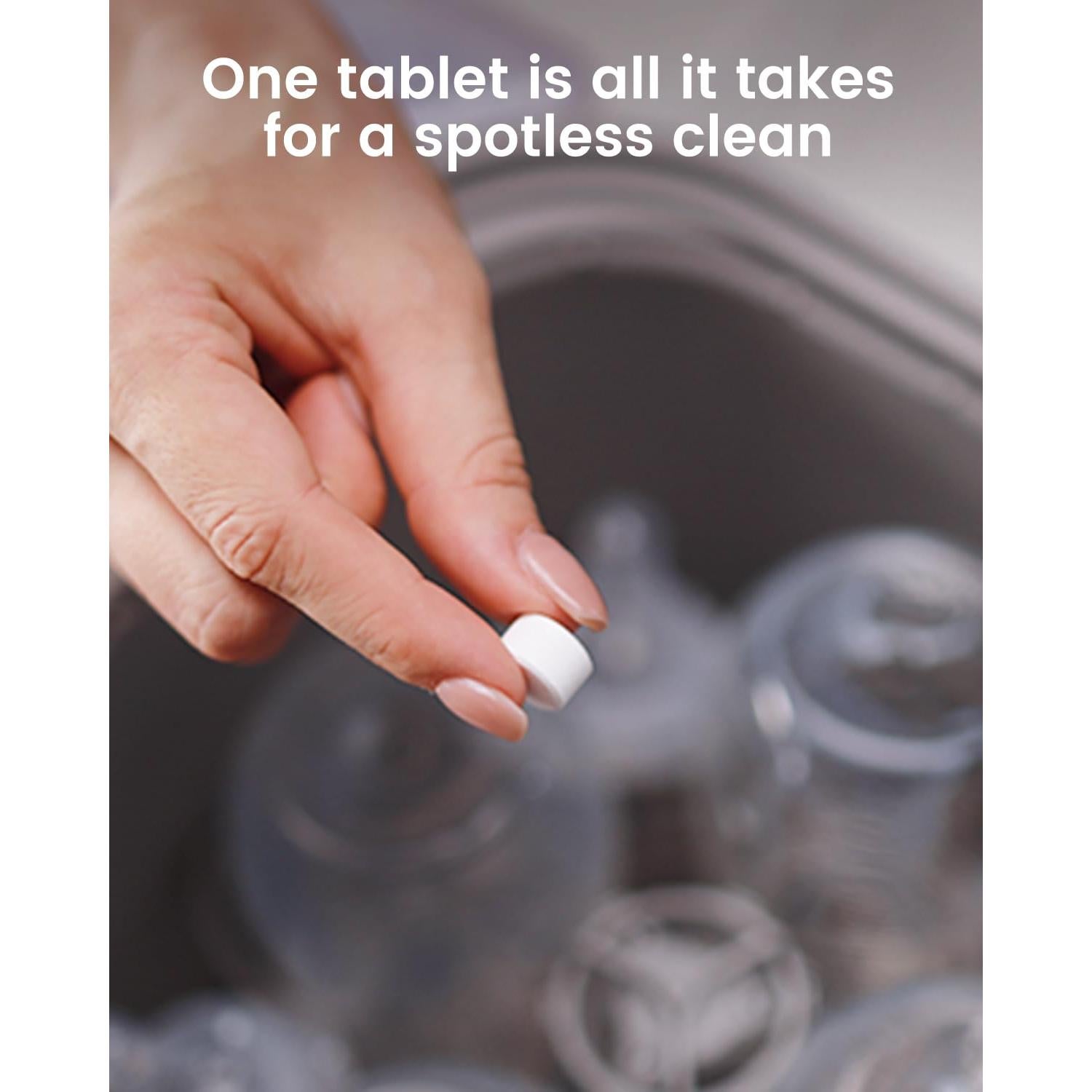 Tabletas de Detergente GROWNSY 130 PCS para Biberones