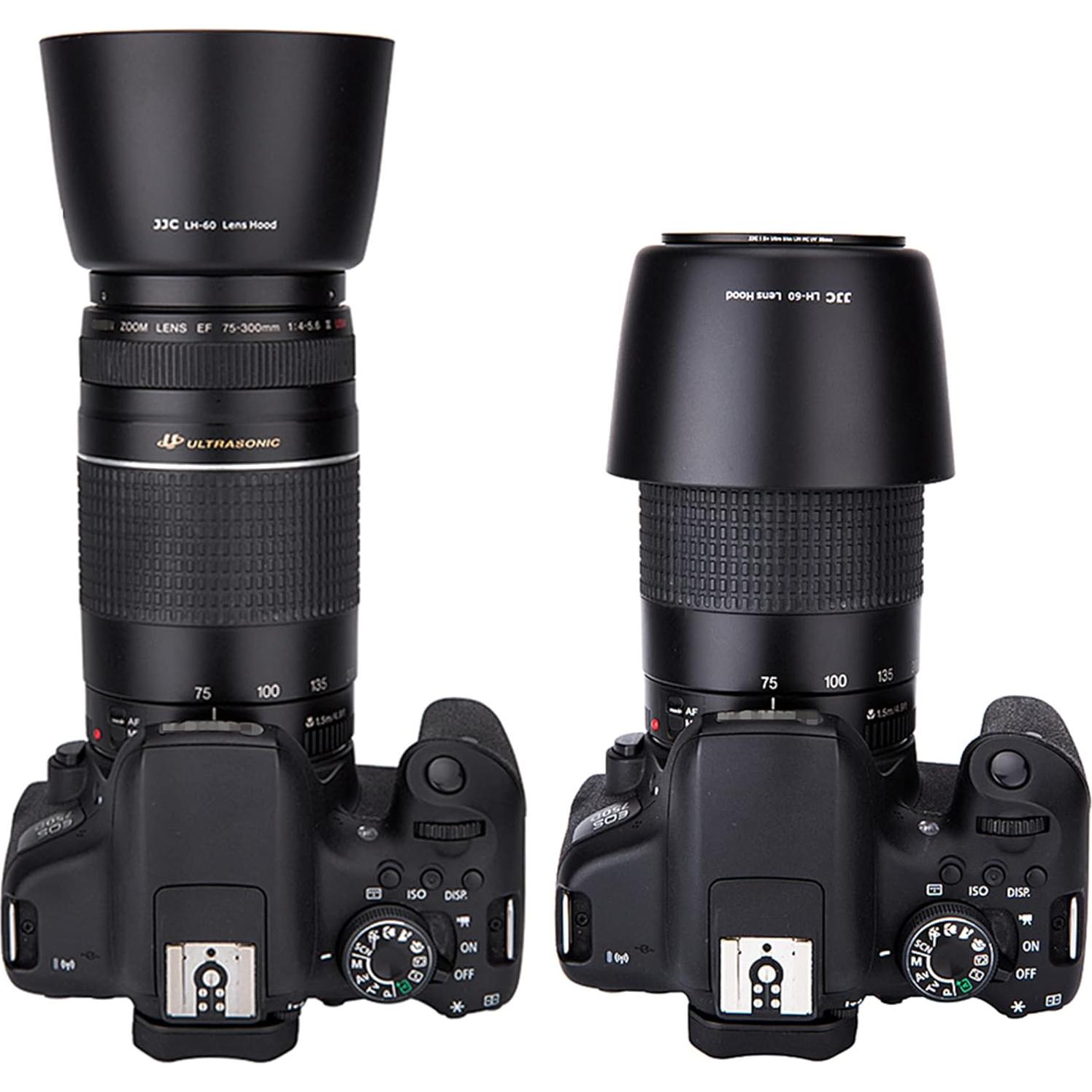 Protector de Sombreado de Lente Reversible Jinjiacheng ET-60 para Canon