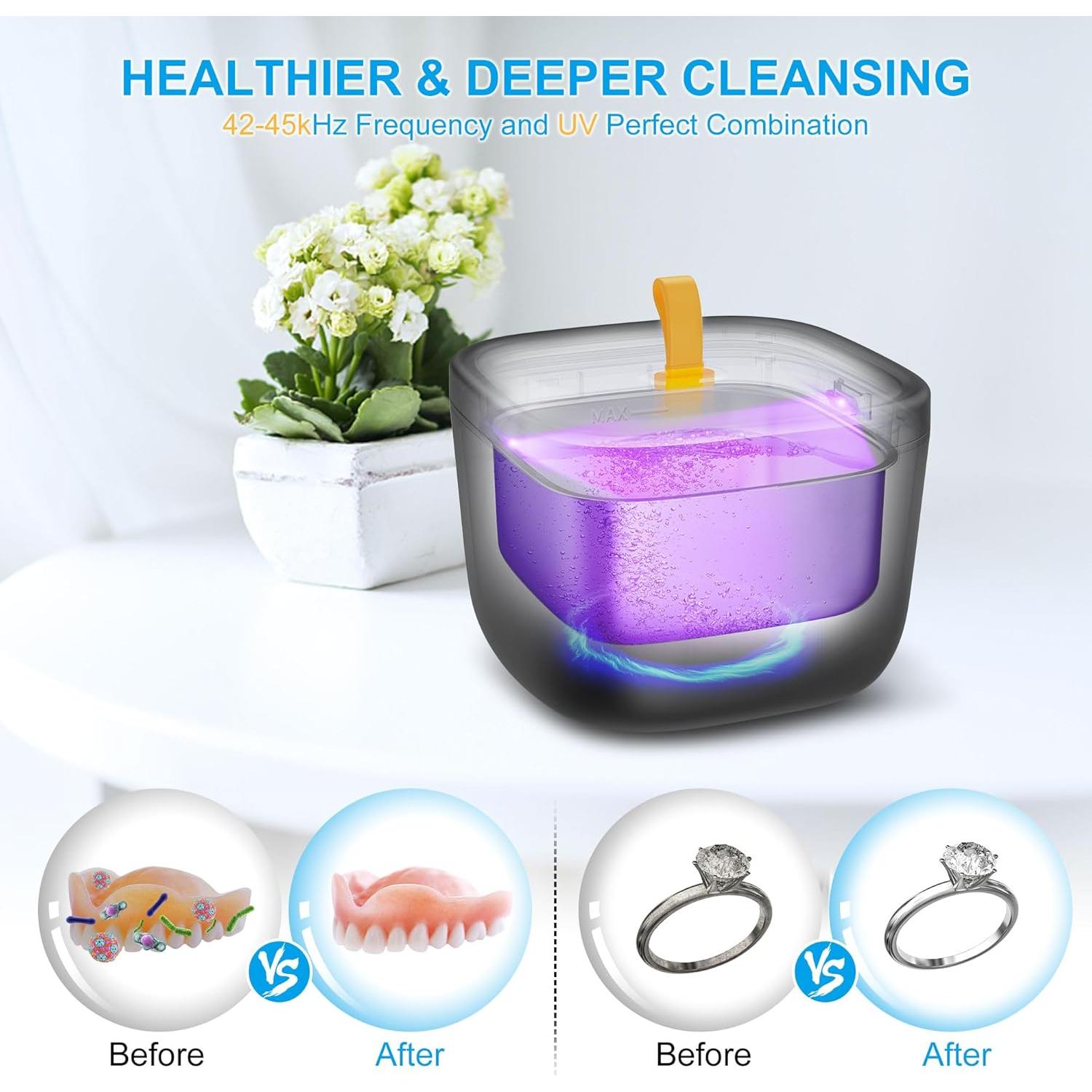 Limpiador Ultrasónico de Retenedores LukToMao 255ml 43kHz