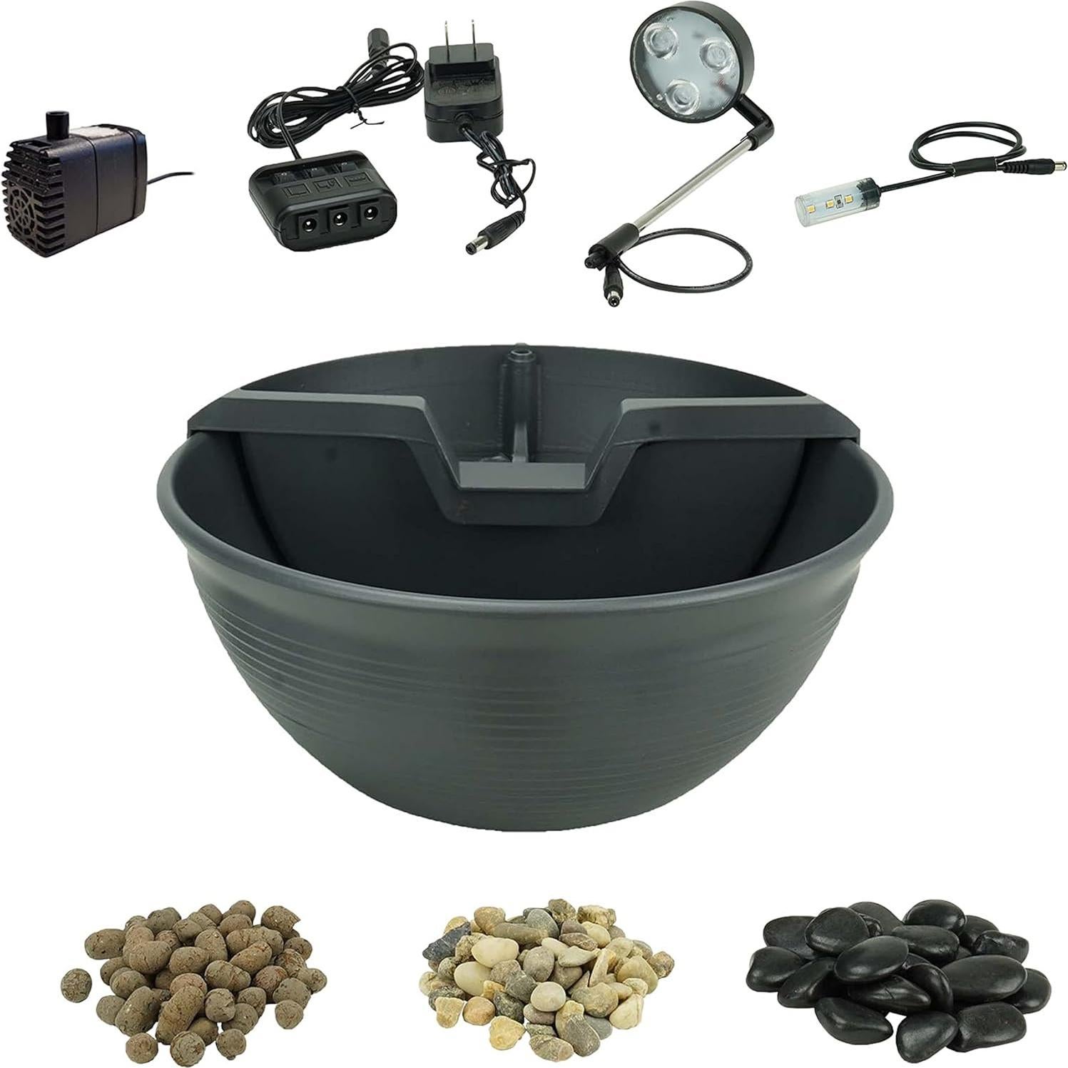 Kit de Fuente de Escritorio Aquascape AquaGarden Gris 29.2cm