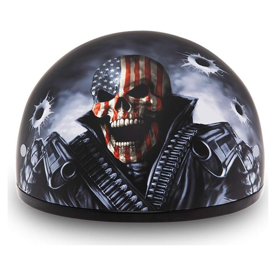 Casco de Moto Daytona Helmets Skull Cap Gráficos - Negro