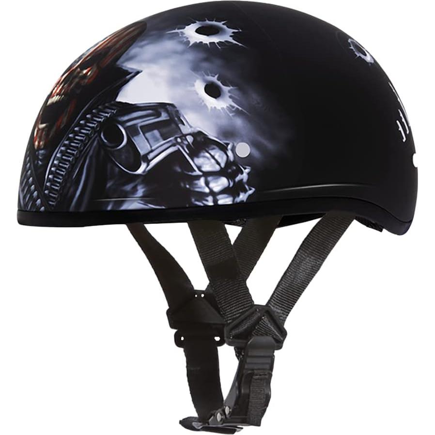 Casco de Moto Daytona Helmets Skull Cap Gráficos - Negro
