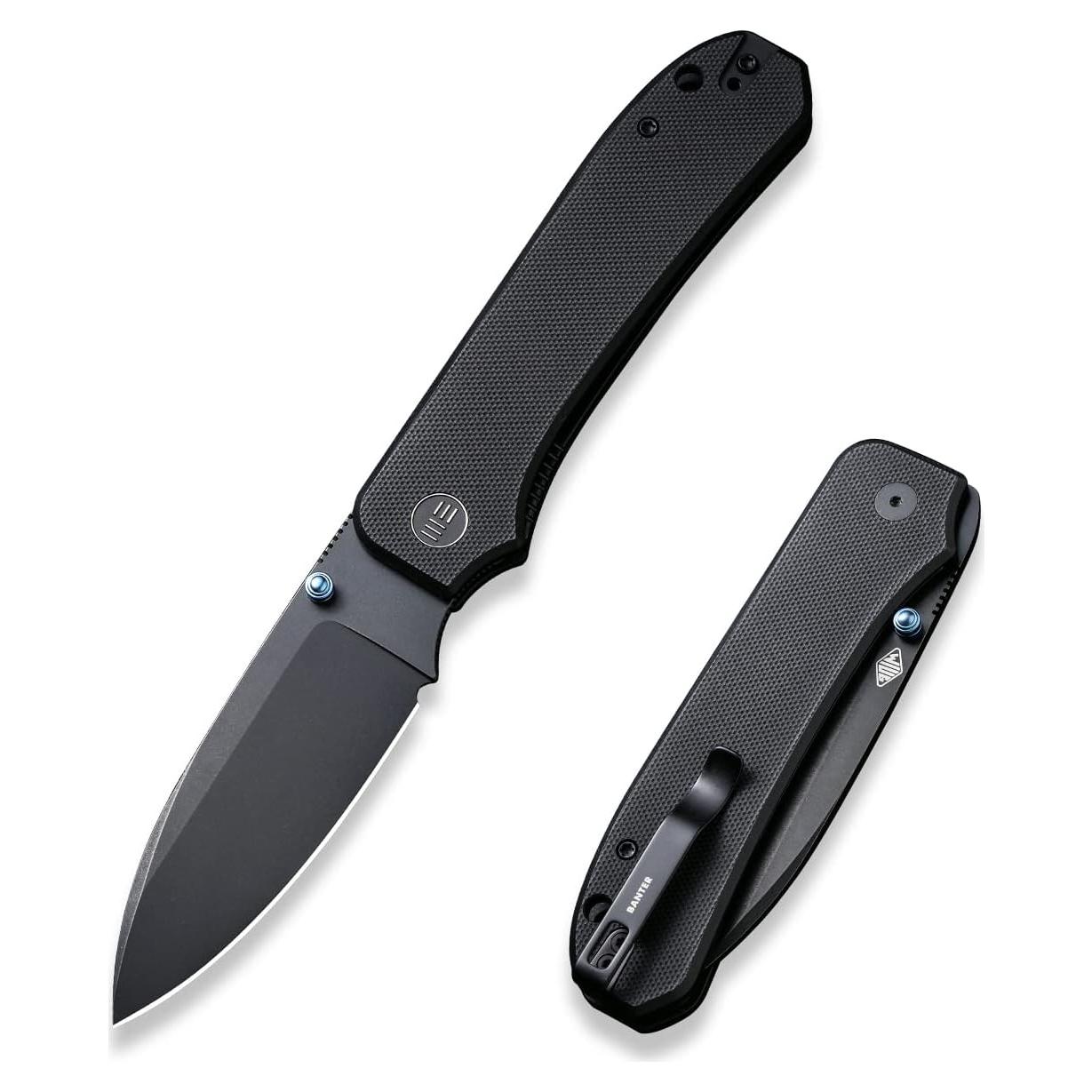 Cuchillo de bolsillo WeKnife Big Banter 9.35 cm G10 Negro