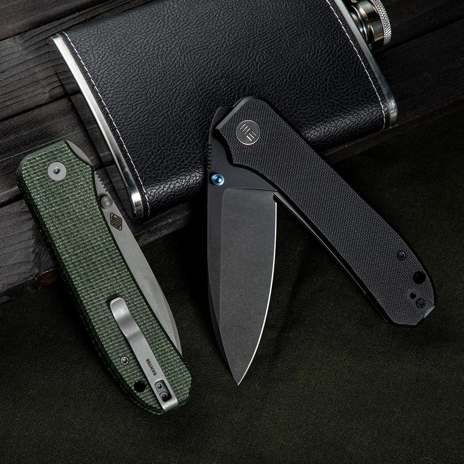 Cuchillo de bolsillo WeKnife Big Banter 9.35 cm G10 Negro