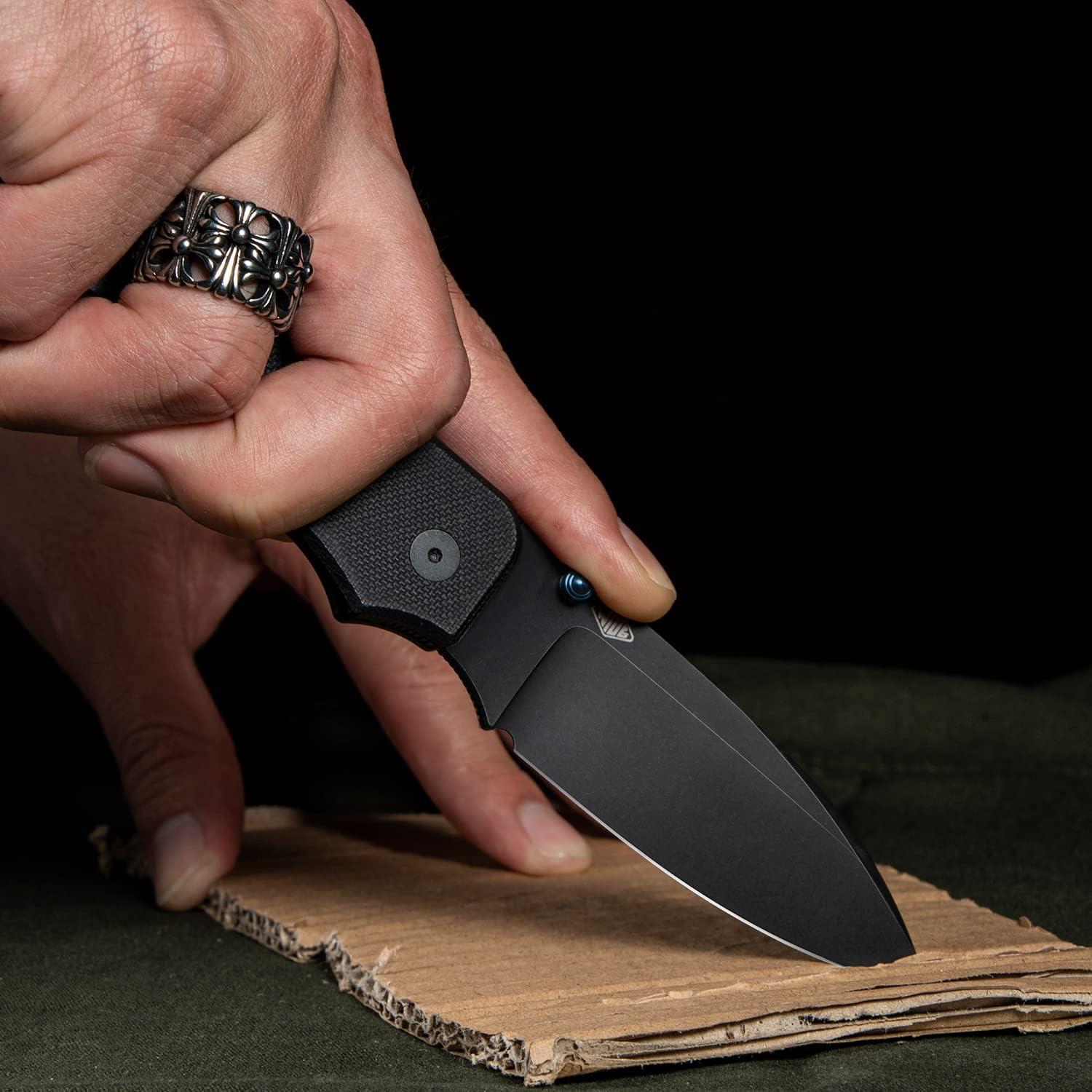 Cuchillo de bolsillo WeKnife Big Banter 9.35 cm G10 Negro