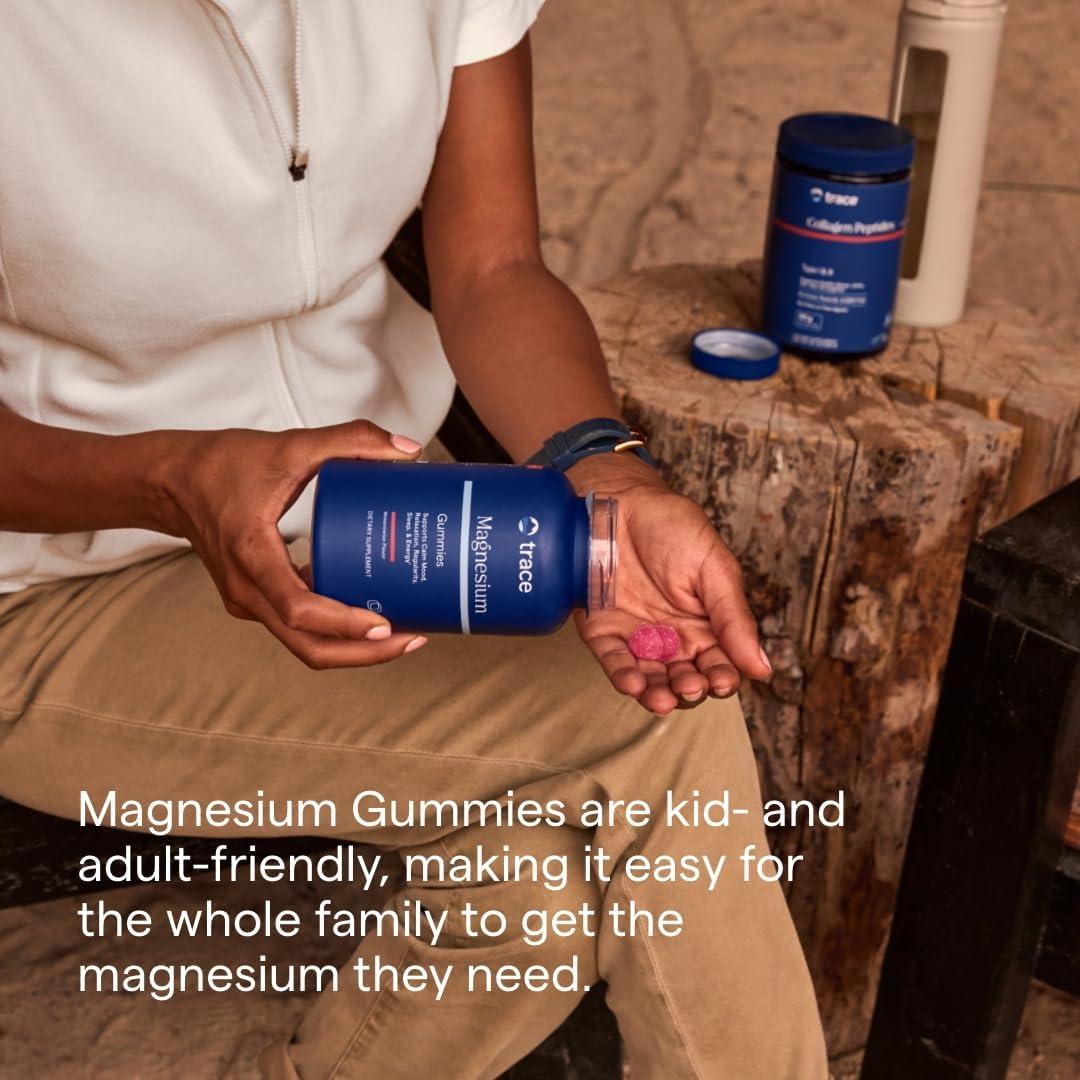 Gomitas de Magnesio Trace Minerals - Sabor Durazno - 120 Unidades