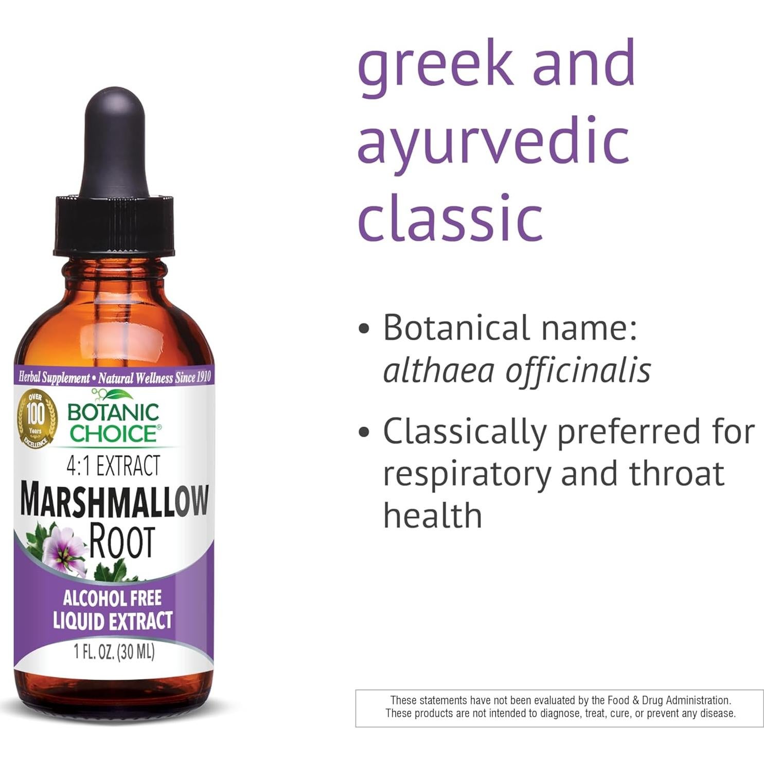 Extracto Líquido de Raíz de Malvavisco Botanic Choice 29.57 ml