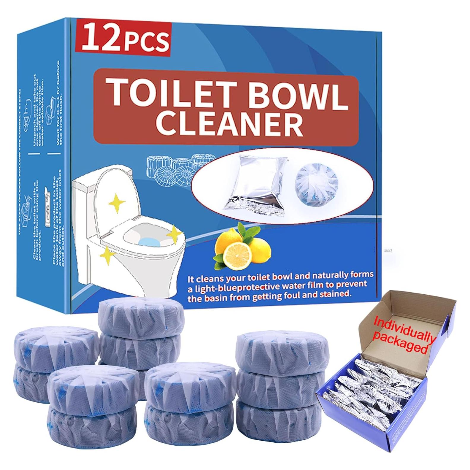 Tabletas de Limpieza de Inodoro HI FINE CARE - 12 Piezas Azul