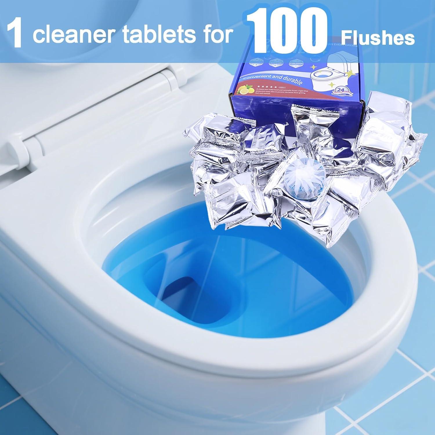 Tabletas de Limpieza de Inodoro HI FINE CARE - 12 Piezas Azul