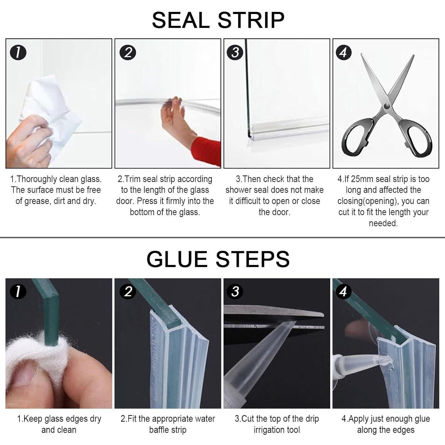 Sello de baño en forma de U Gump's grocery 3m transparente