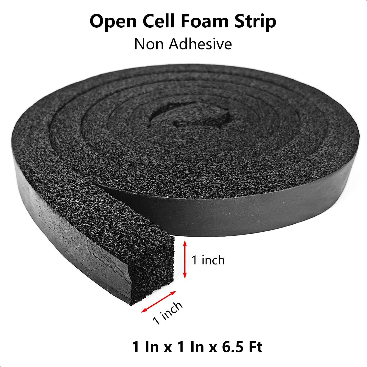 Tira de Sellado de Espuma NBR Topiverse 1x1" x 1.98m Aislante