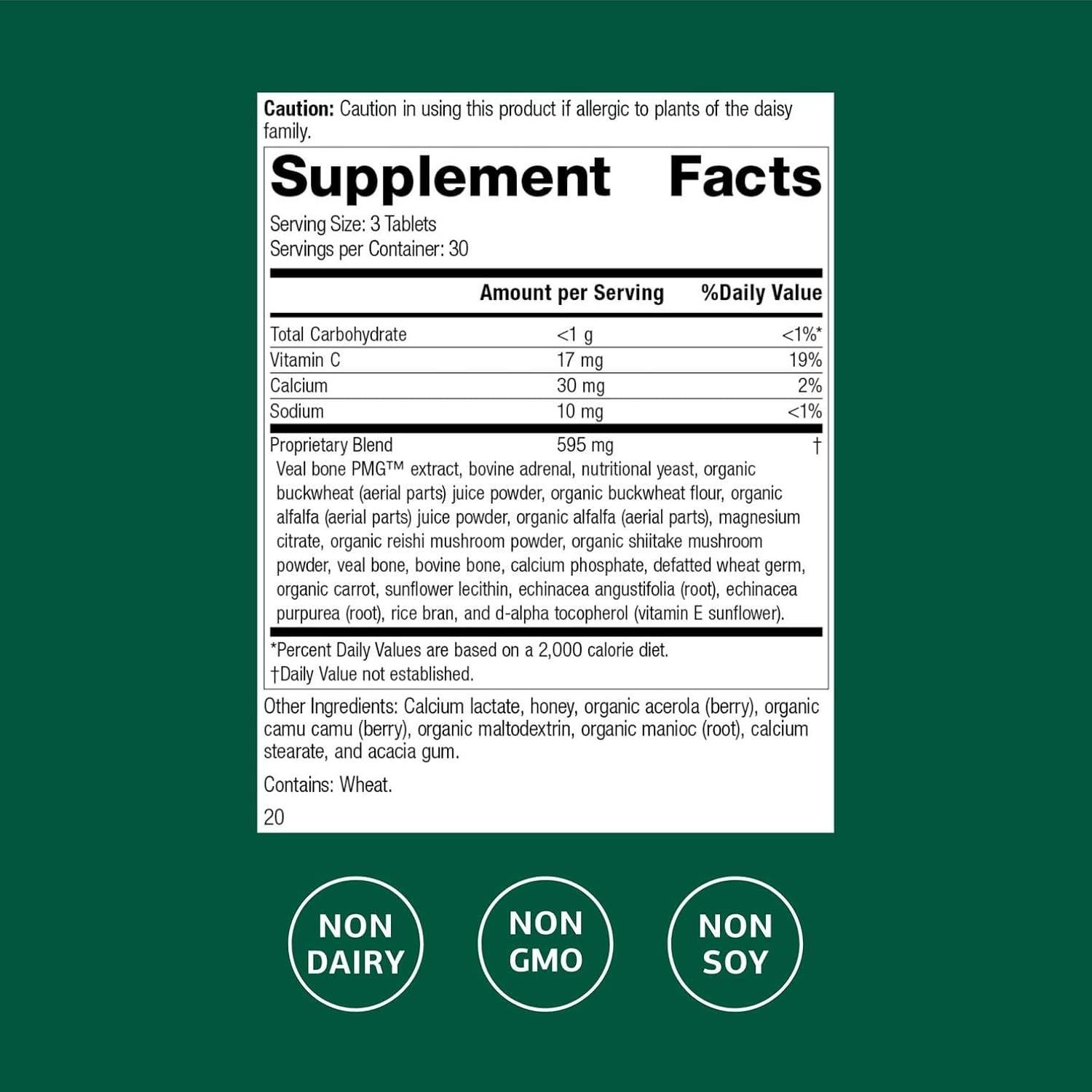 Suplemento Inmunológico Proceso Estándar Cataplex C - 90 Tabletas