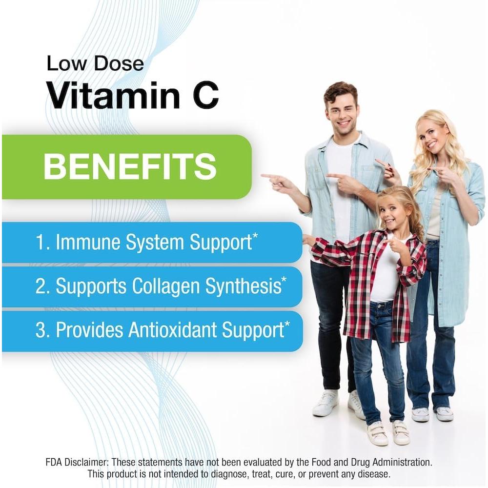 Vitamina C 250 mg Puregen Labs - 200 Tabletas Antioxidantes