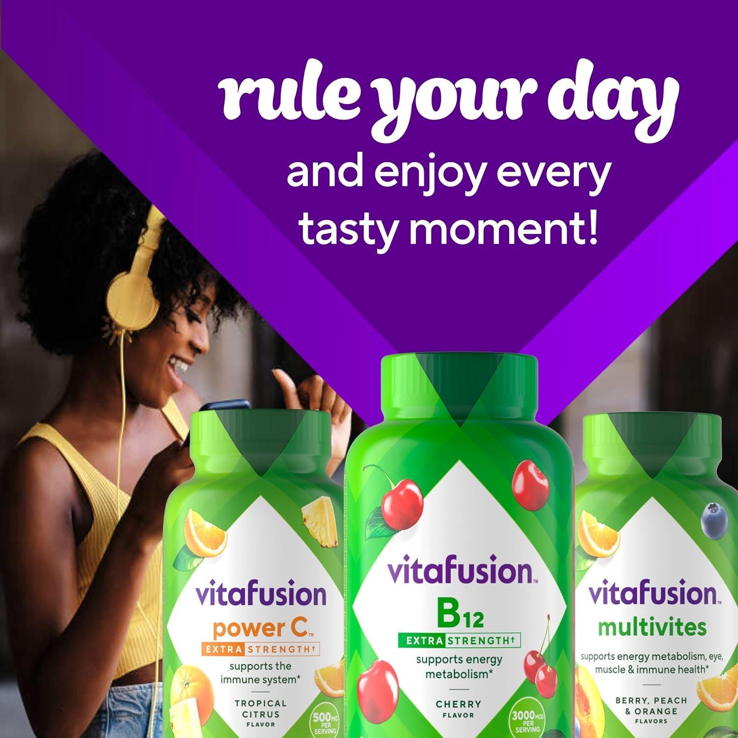 Gomas de Vitamina B12 Vitafusion 90 Unidades Sabor Cereza