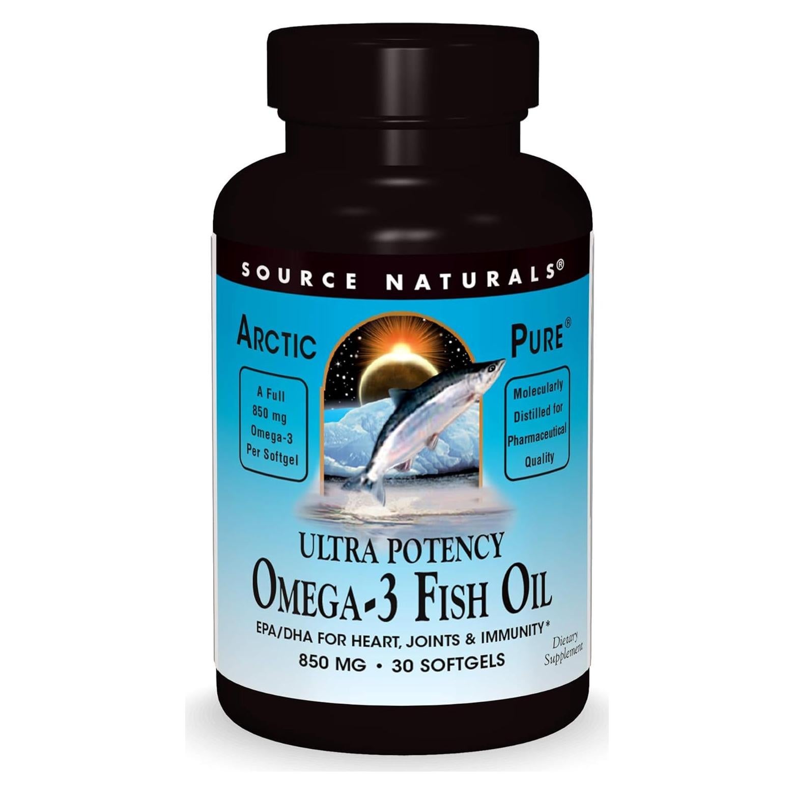 Aceite de Pescado Omega-3 Source Naturals 850 mg 30 Gelatinas