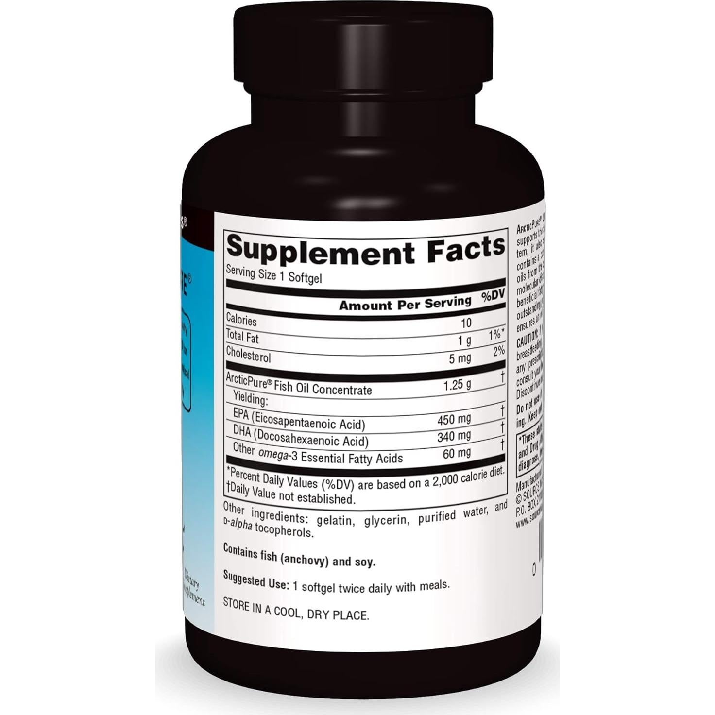 Aceite de Pescado Omega-3 Source Naturals 850 mg 30 Gelatinas