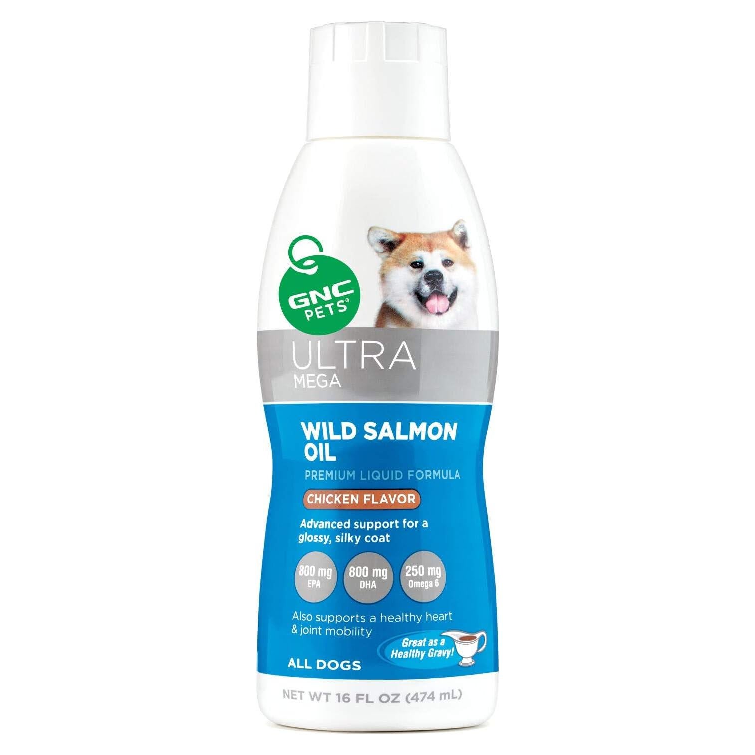 Suplemento Líquido para Perros GNC Pets Aceite de Salmón 473 ml