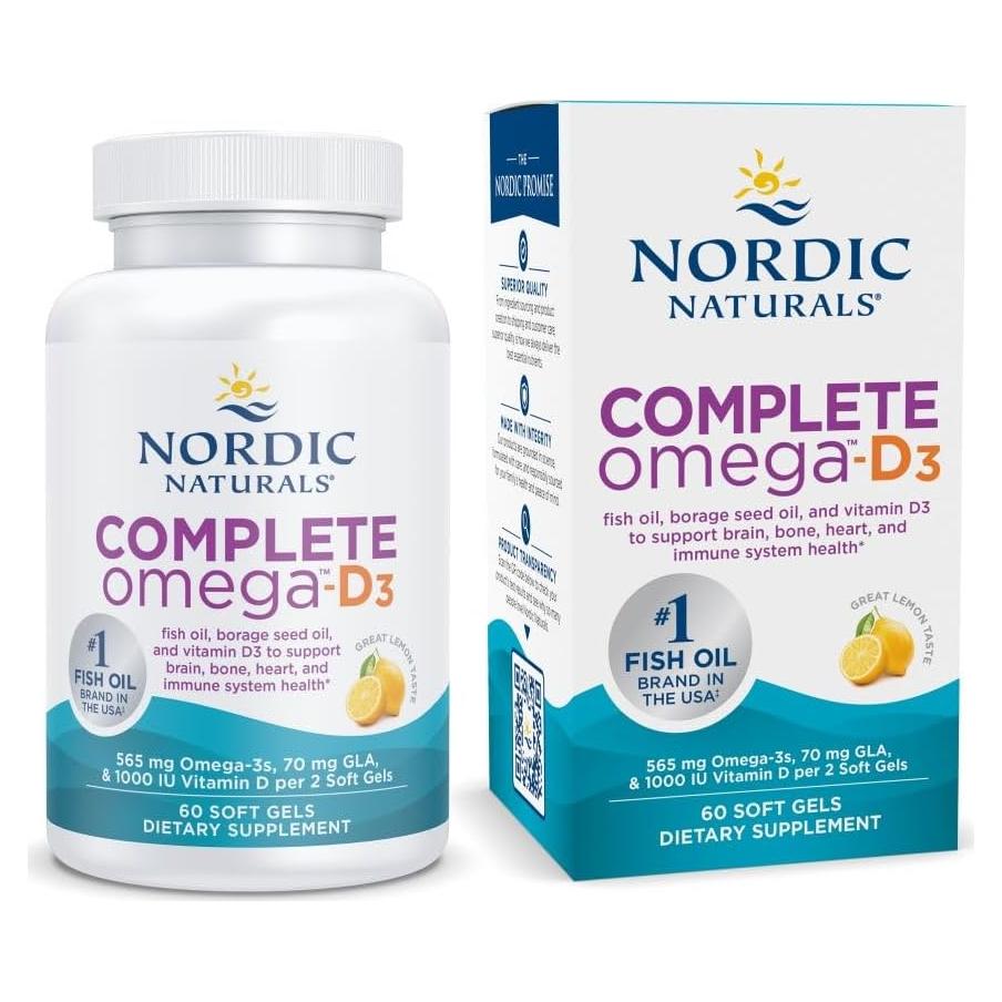 Omega-D3 Completo Nordic Naturals 60 Gelatinas Blandas 565 mg